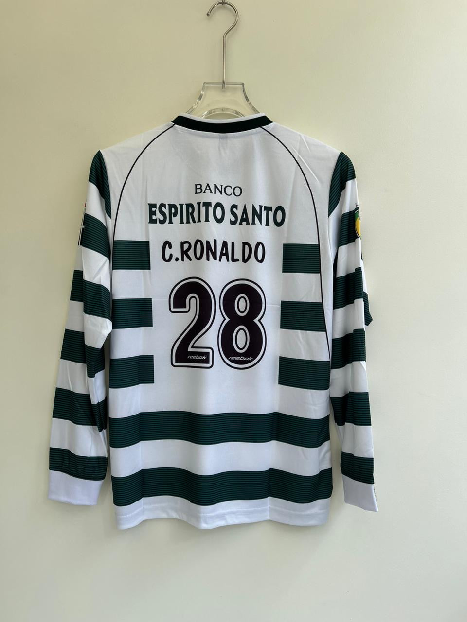 RONALDO SPORTING HOME  KIT FULL SLEEV EMBROIDERY