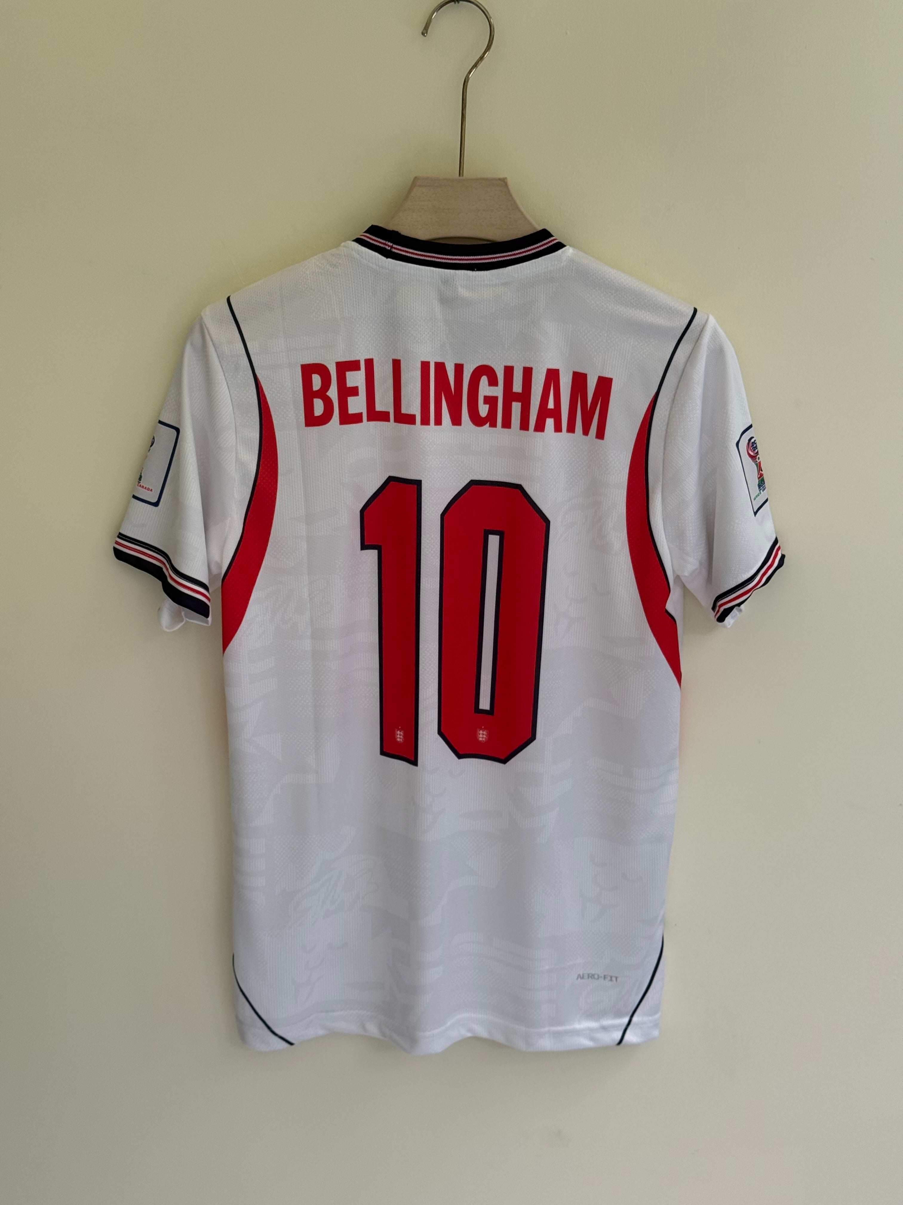 BELLINGHAM ENGLAND 2026 WORLD CUP HOME KIT EMBROIDERY
