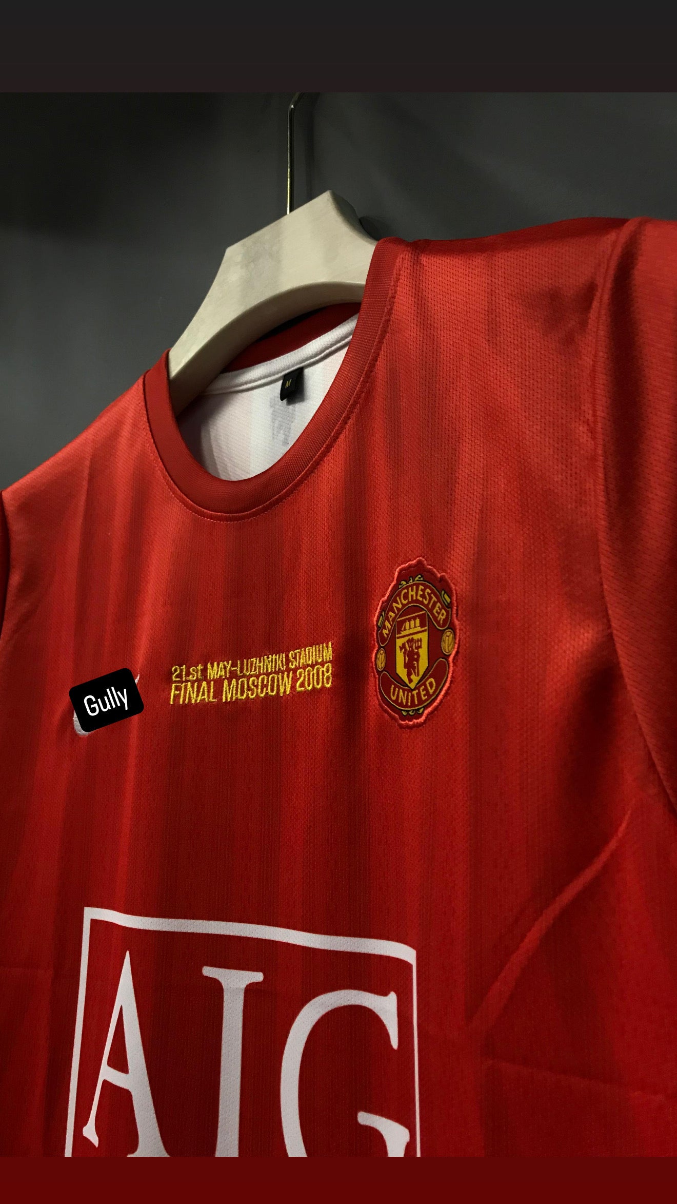 RONALDO UNITED 2008 HOME KIT EMBROIDERY