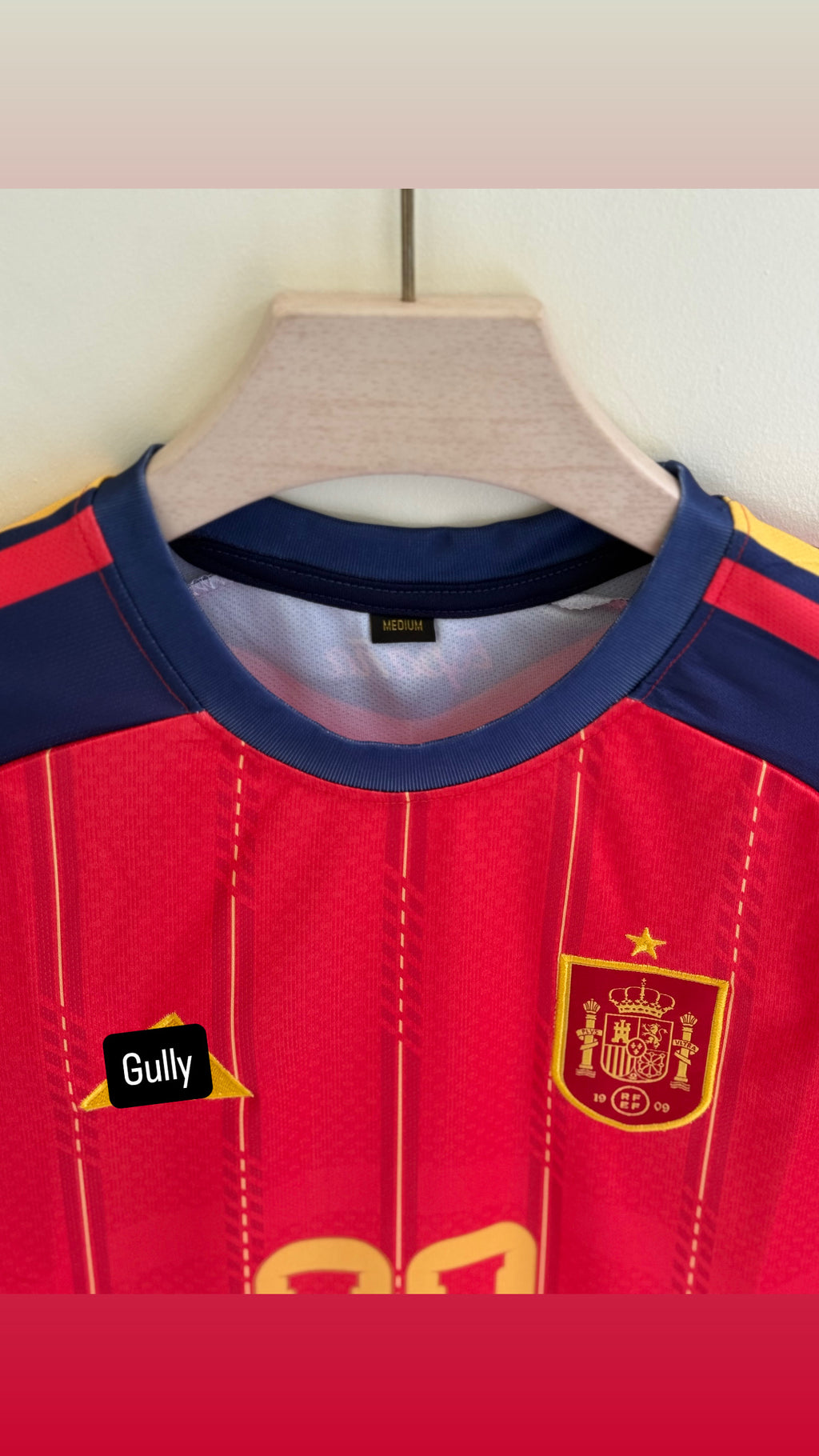 PEDRI SPAIN HOME 2026 WORLD CUP KIT EMBROIDERY