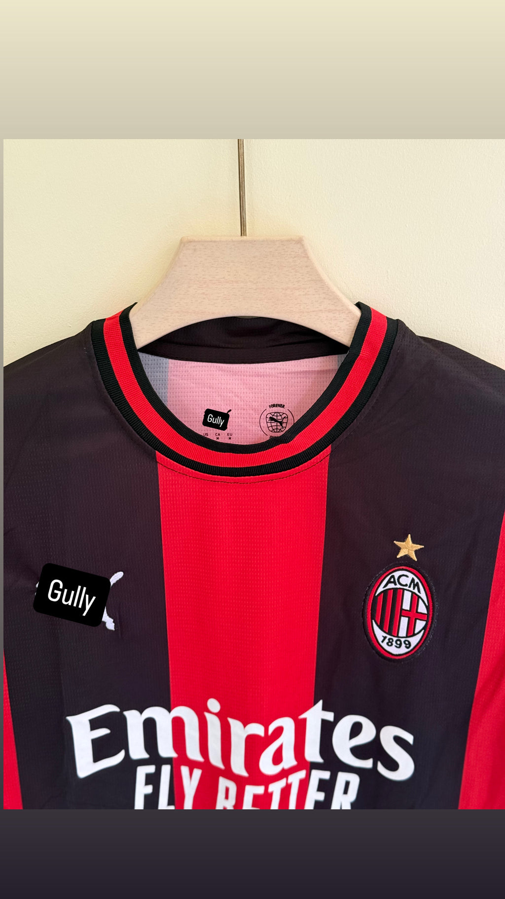 AC MILAN HOME KIT 26/27  MASTER QUALITY EMBROIDERY