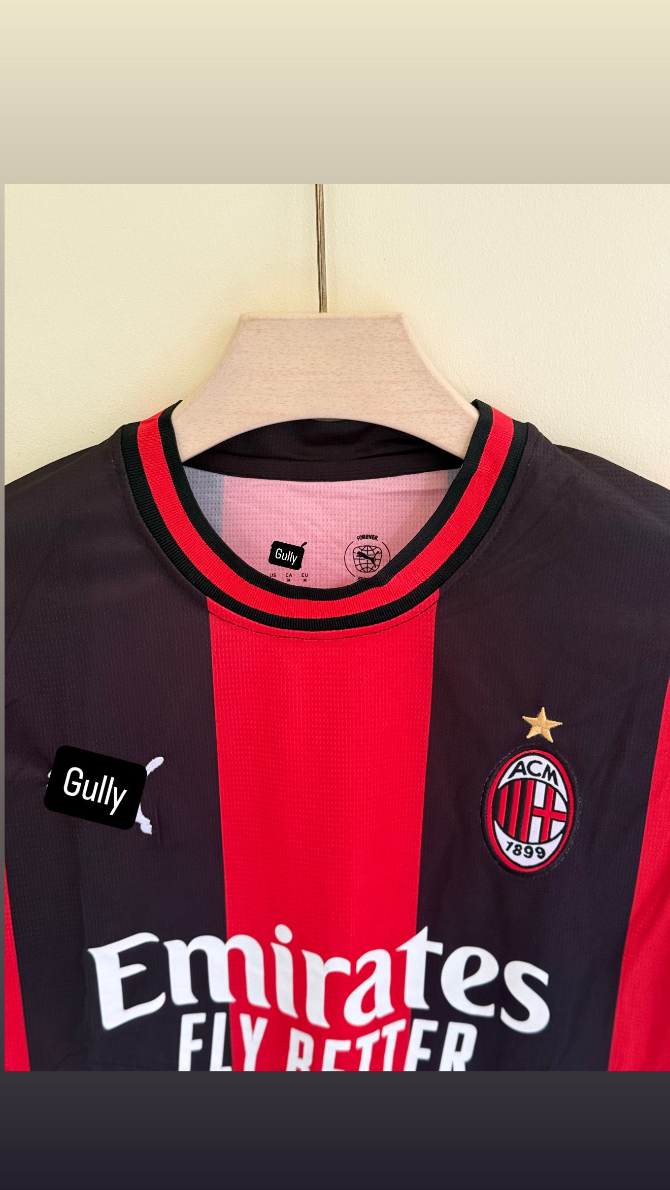 AC MILAN HOME KIT 26/27  MASTER QUALITY EMBROIDERY