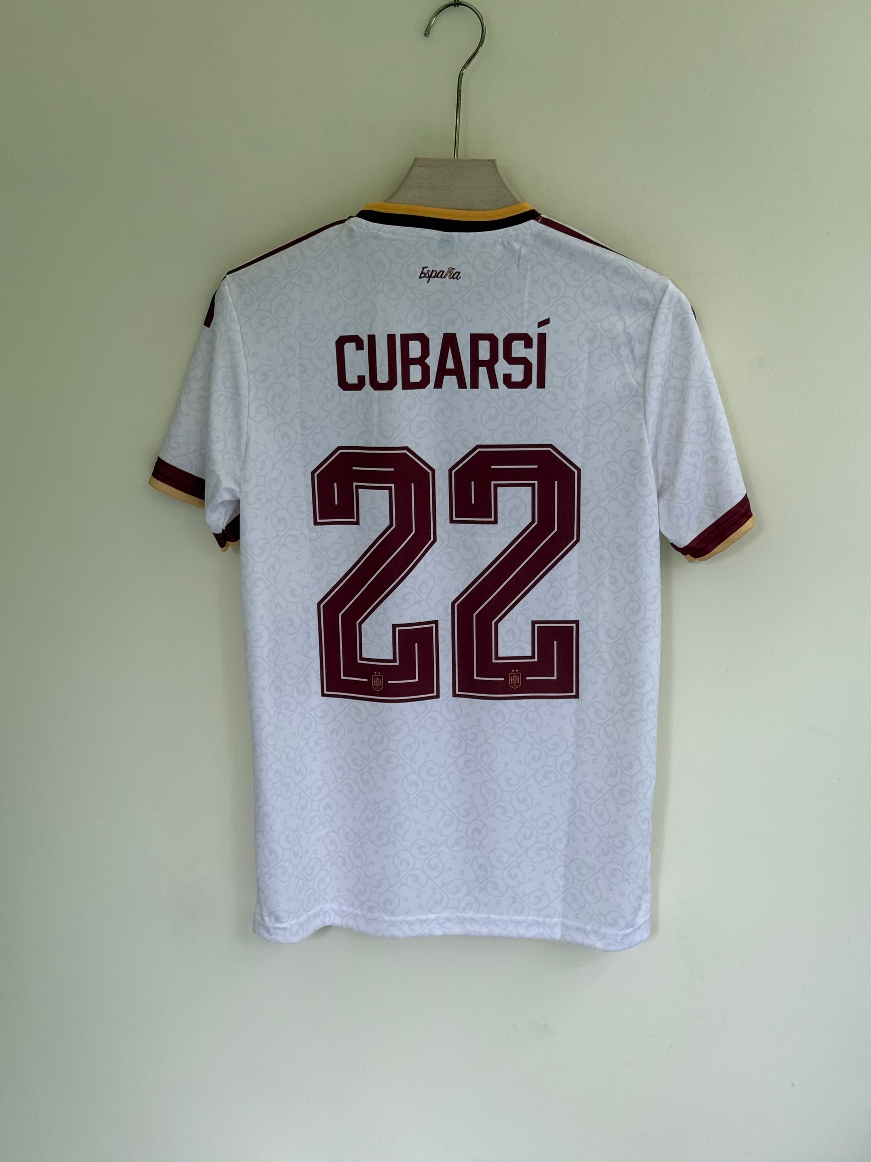 CUBARSI (2 STAR) SPAIN WORLD CUP 2026 AWAY KIT EMBROIDERY