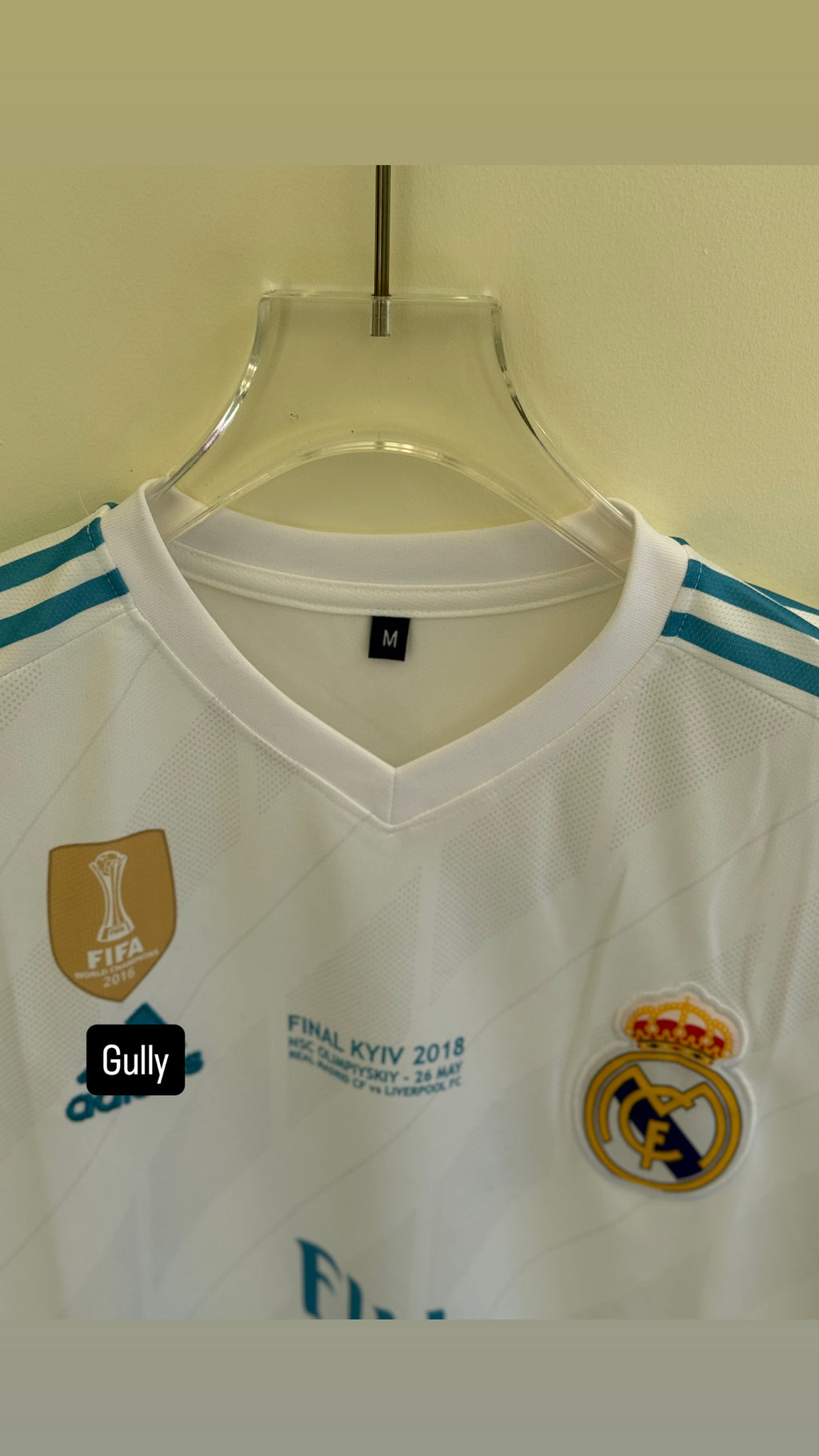 RONALDO REAL MADRID 2018 HOME KIT FULL SLEEV EMBROIDERY