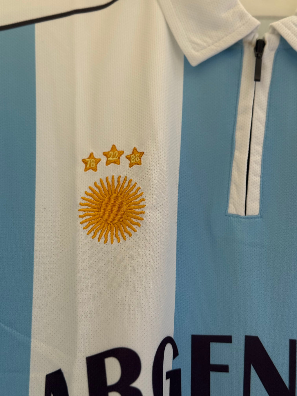 MESSI&MARADONA(both hands) ARG SPECIAL EDITION POLO FIVE SLEEV EMBROIDERY