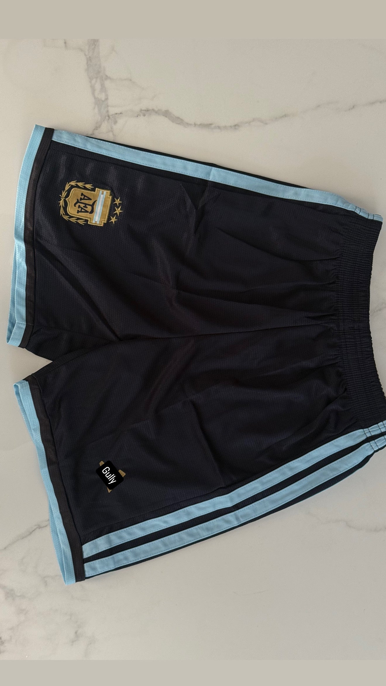 ARGENTINA HOME  WORLD CUP SHORTS EMBROIDERY