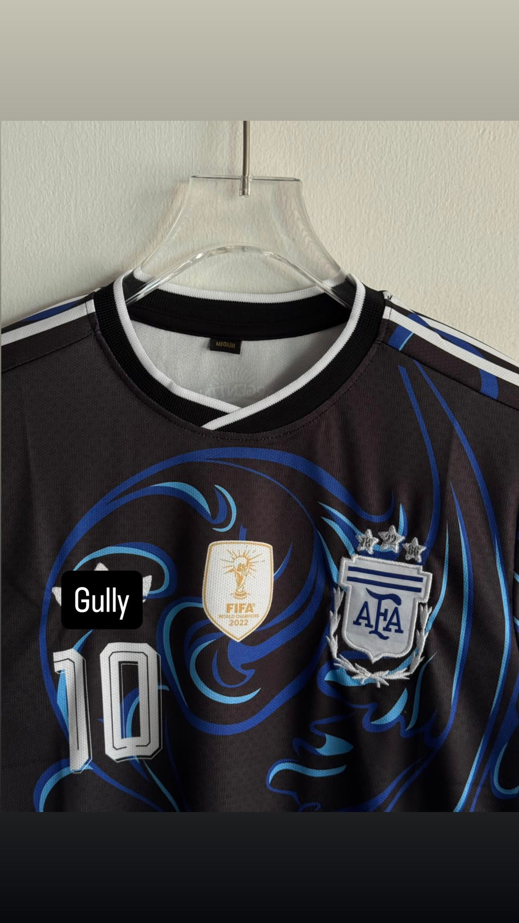 MESSI ARGENTINA 2026 WORLD CUP AWAY KIT FULL SLEEV EMBROIDERY