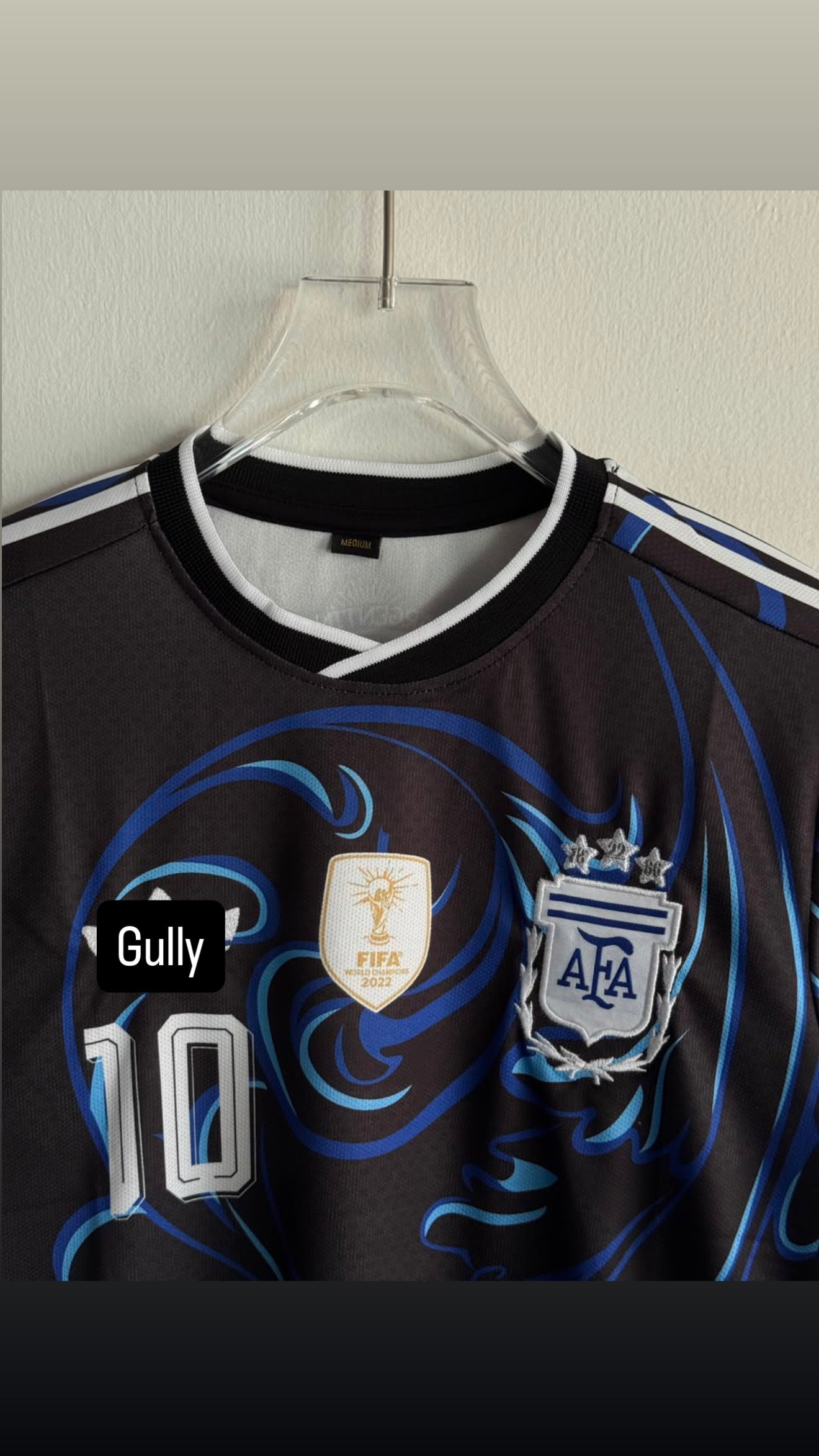 MESSI ARGENTINA 2026 WORLD CUP AWAY KIT FULL SLEEV EMBROIDERY