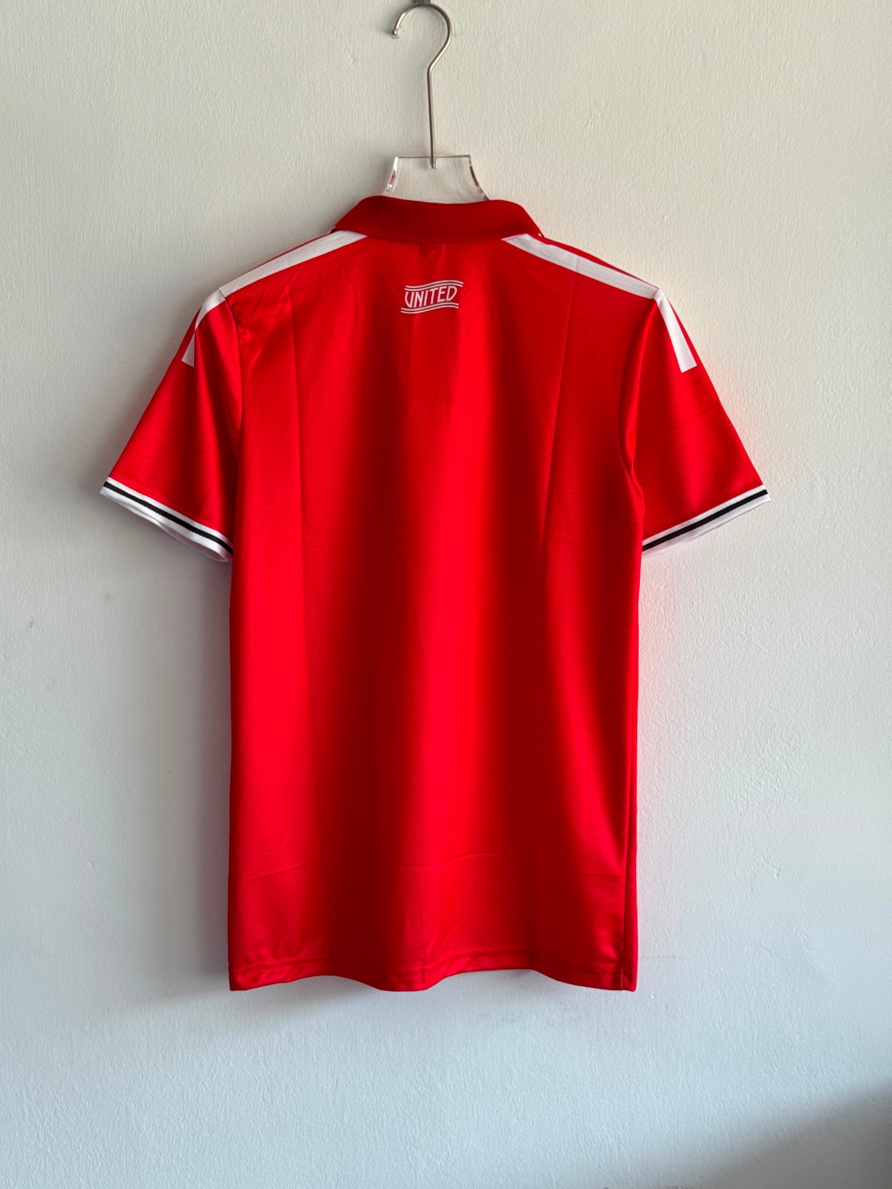 MANCHESTER UNITED 26/27 HOME KIT POLO EMBROIDERY