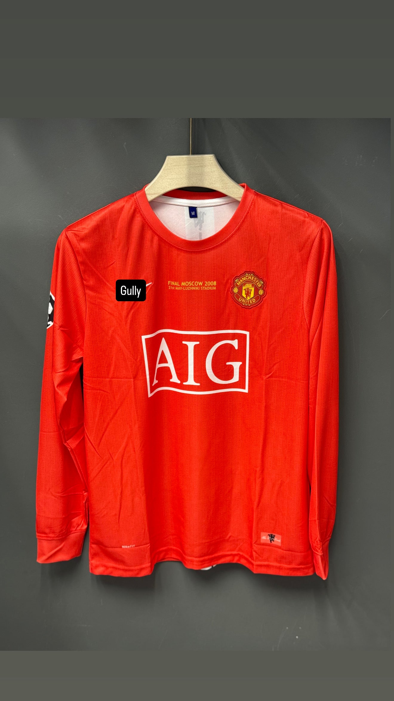 RONALDO UNITED HOME KIT 2008 FULL SLEEV EMBROIDERY