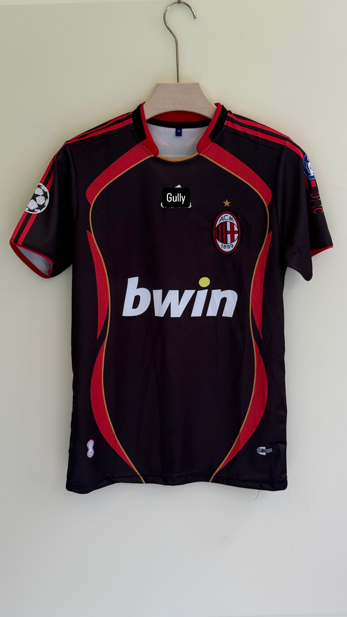 MALDINI AC MILAN 2007/08 THIRD KIT EMBROIDERY