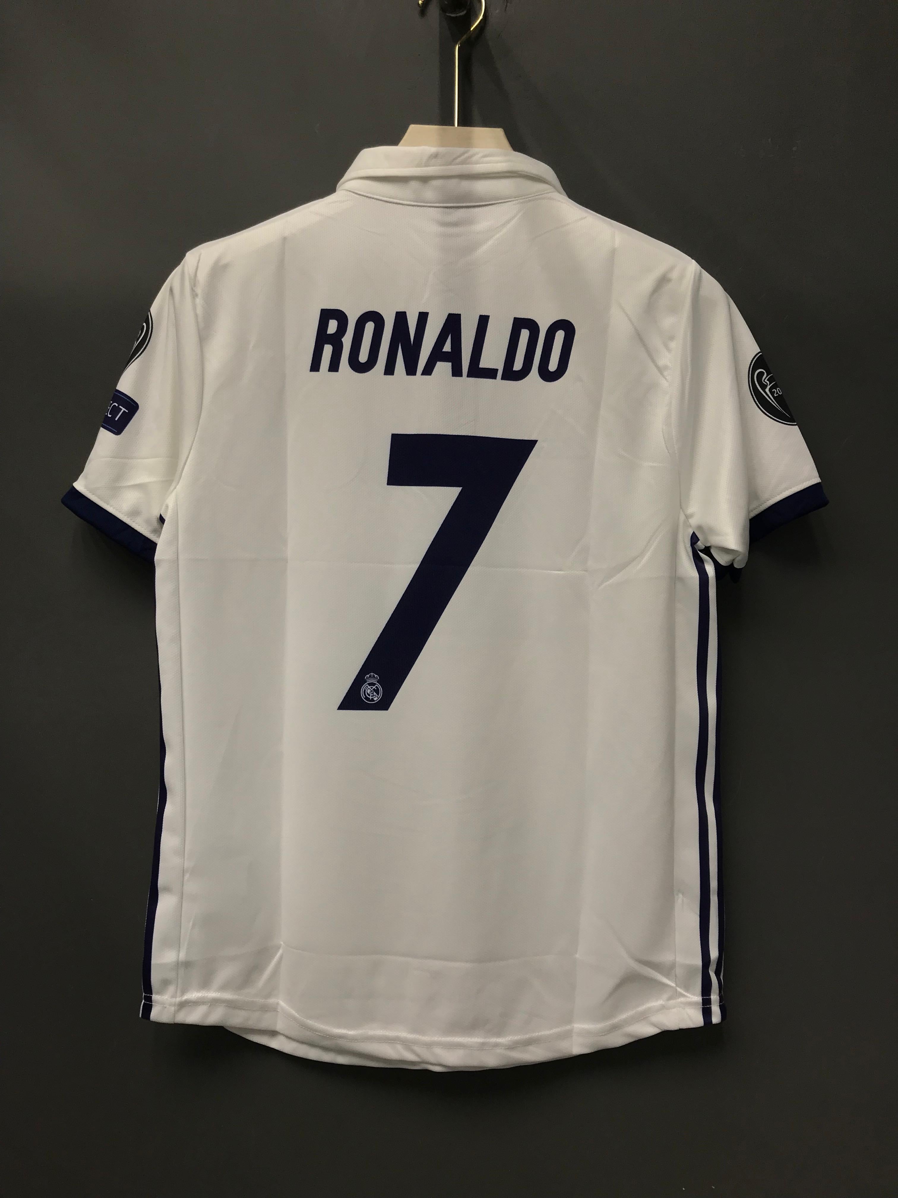 RONALDO REAL MADRID 2016 HOME KIT POLO EMBROIDERY