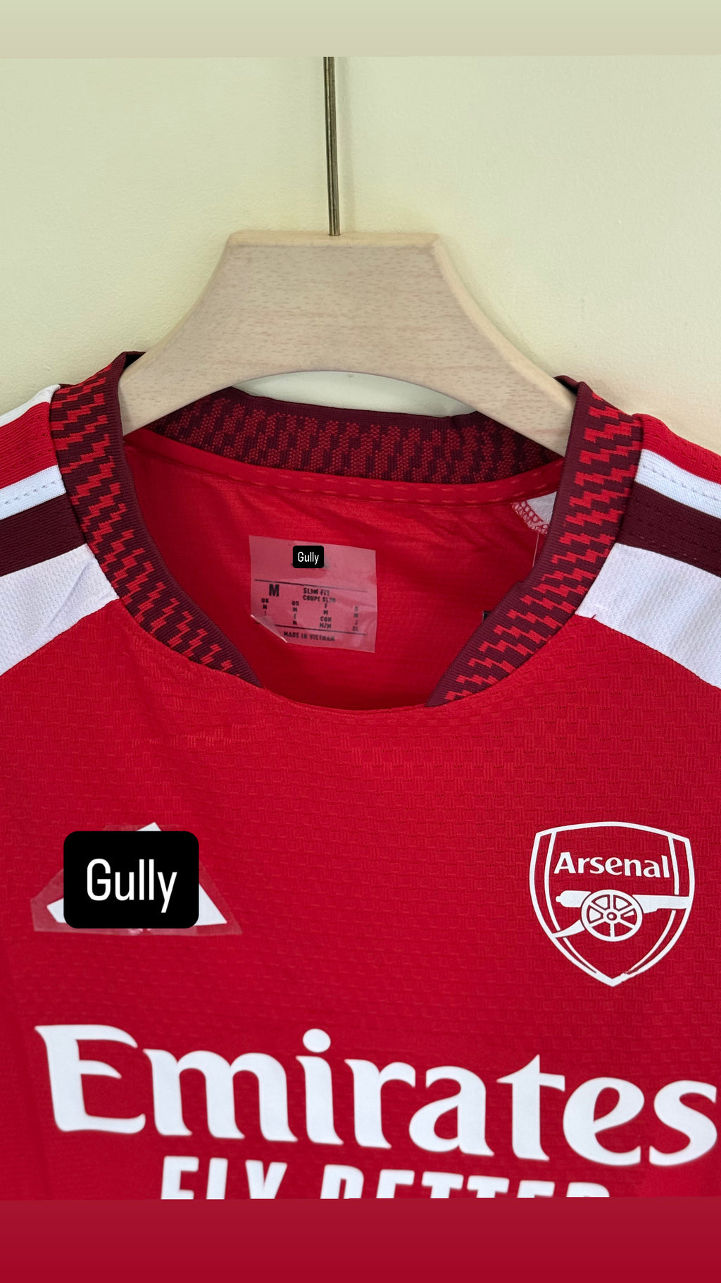 ARSENAL HOME KIT  26/27 PLAYER VERSION EMBROIDERY