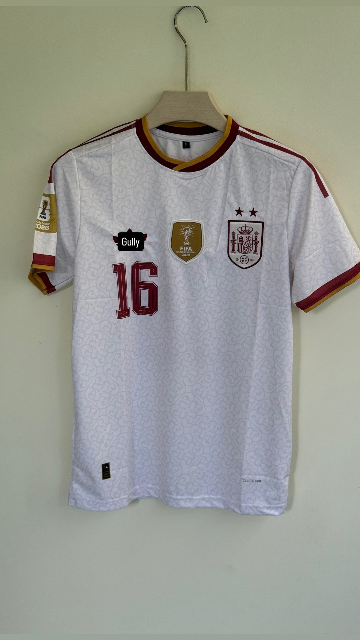 RODRIGO SPAIN 2026 AWAY KIT 2 STAR EMBROIDERY