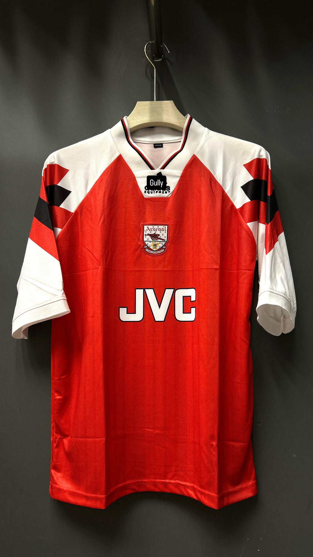 ARSENAL 1992/93 HOME KIT FIVE SLEEV EMBROIDERY