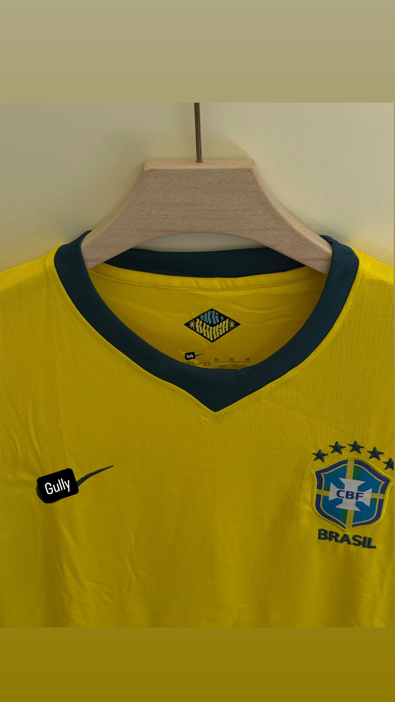 BRAZIL WORLD CUP HOME KIT MASTER QUALITY EMBROIDERY