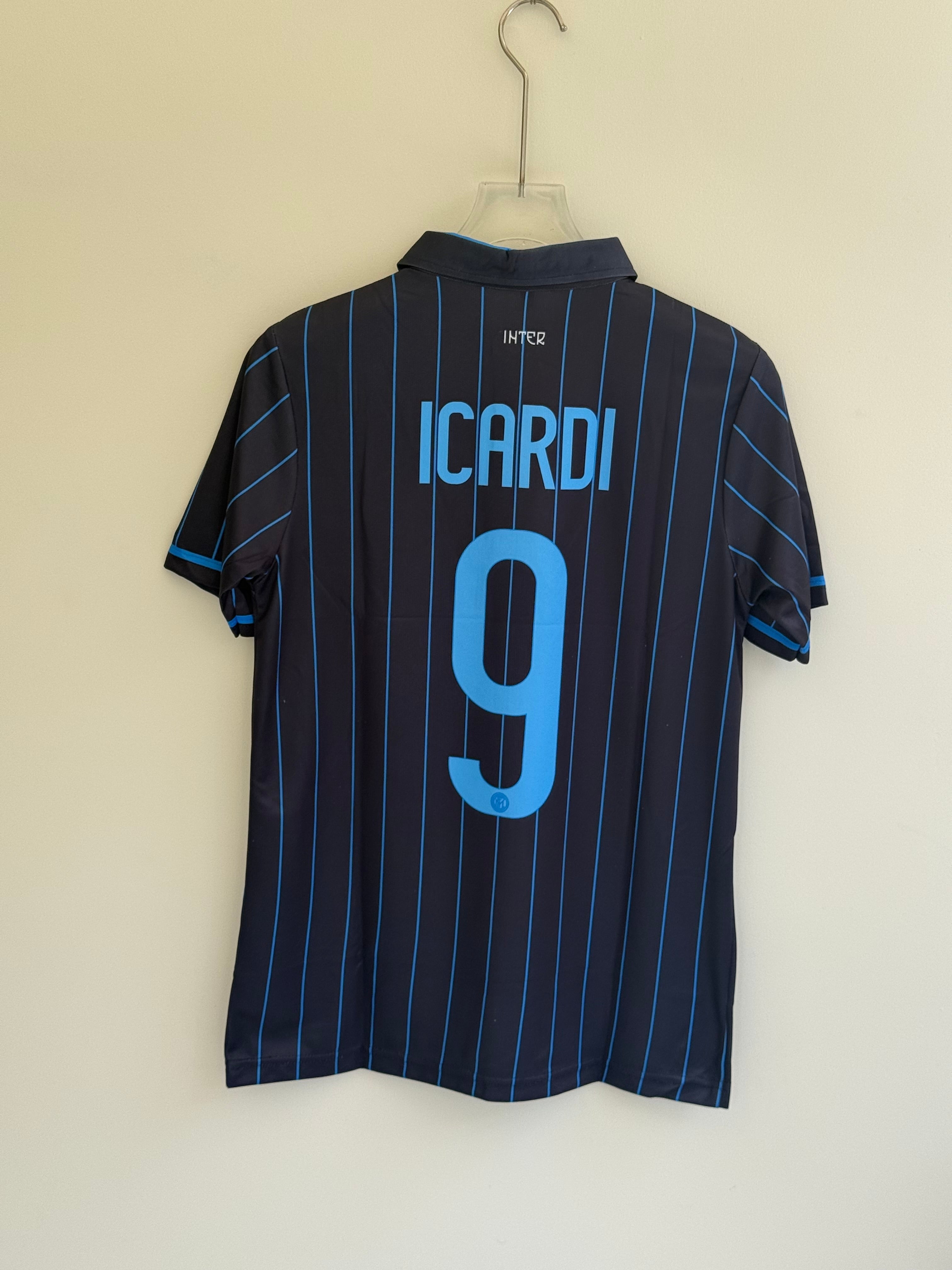 ICARDI INTER MILAN 2014/15 HOME KIT POLO EMBROIDERY
