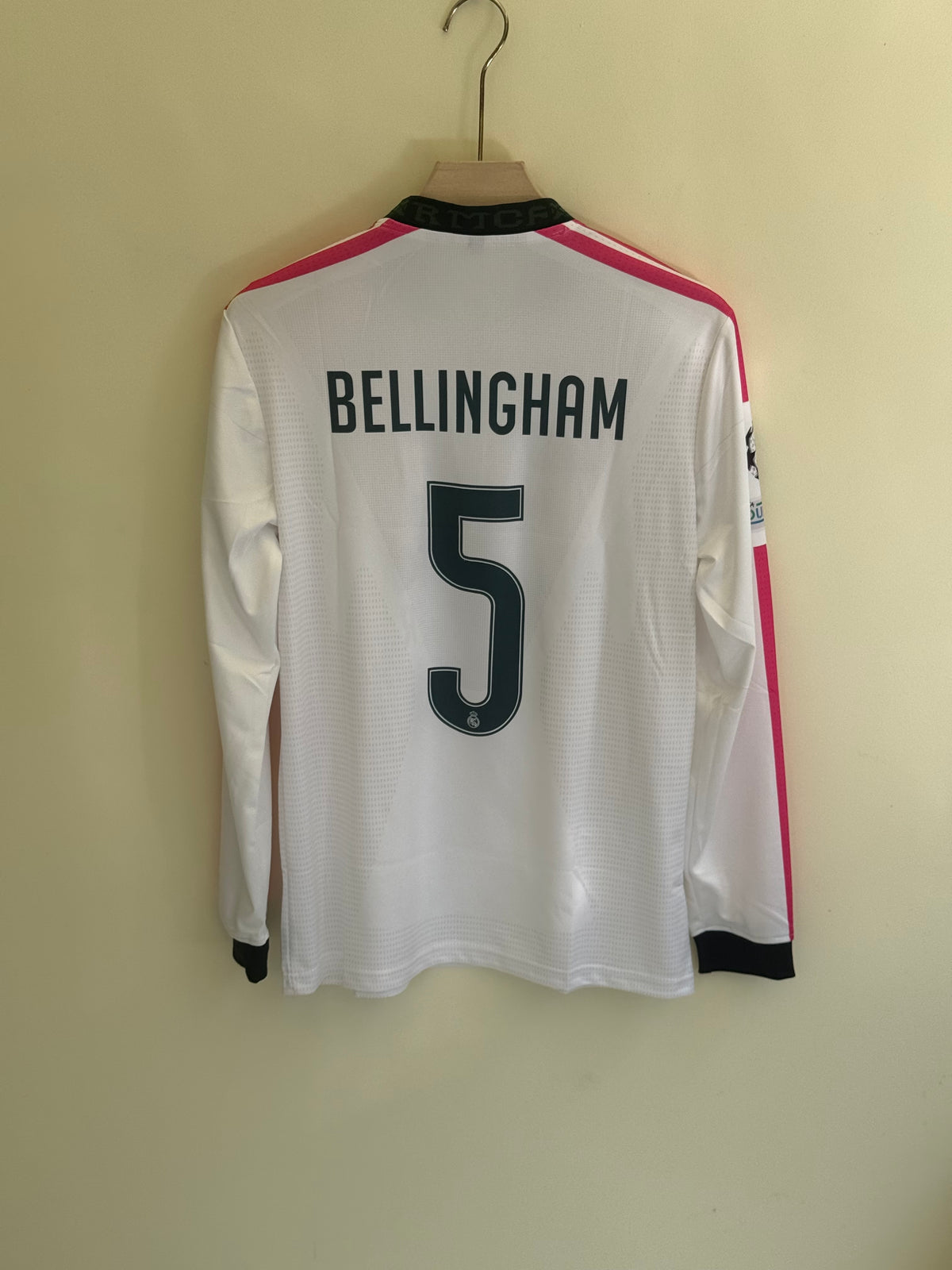 BELLINGHAM REAL MADRID 26/27 HOME KIT FULL SLEEV EMBROIDERY