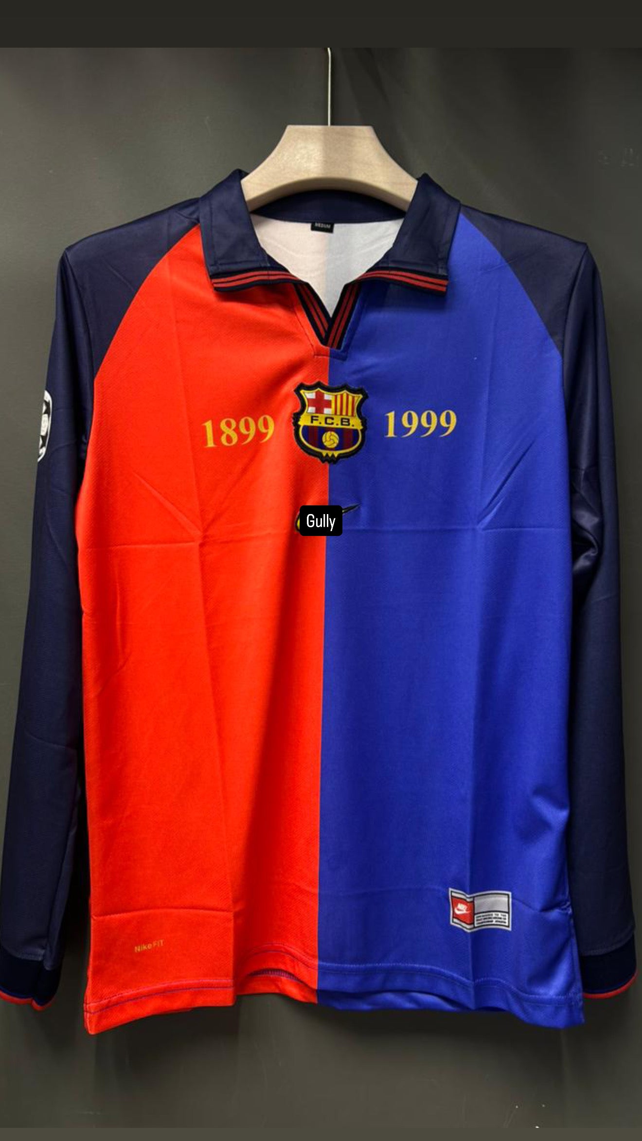 RIVALDO BARCELONA 100th ANNIVERSARY SPECIAL EDITION POLO FULL SLEEV EMBROIDERY