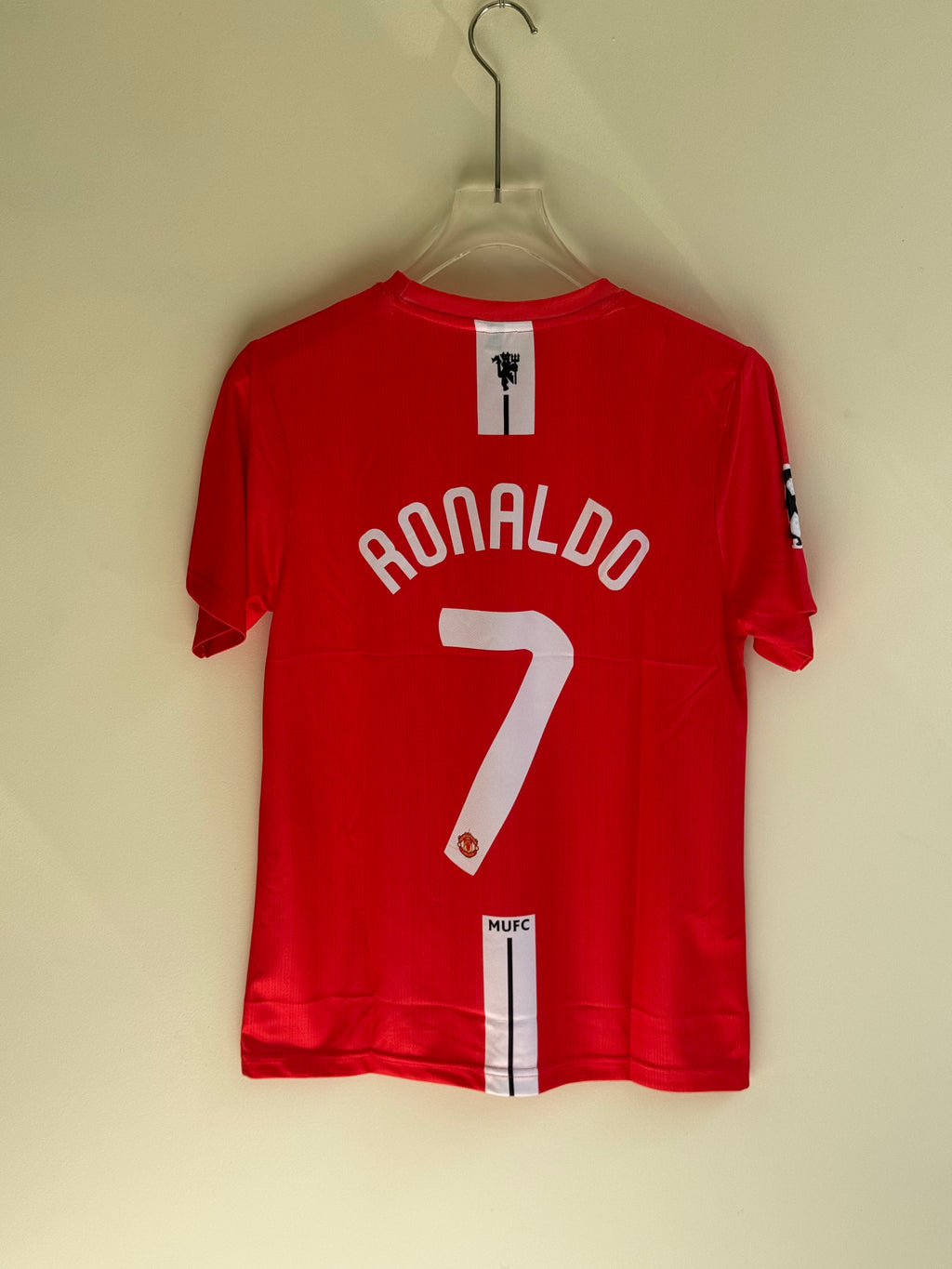 RONALDO UNITED 2008 HOME KIT EMBROIDERY