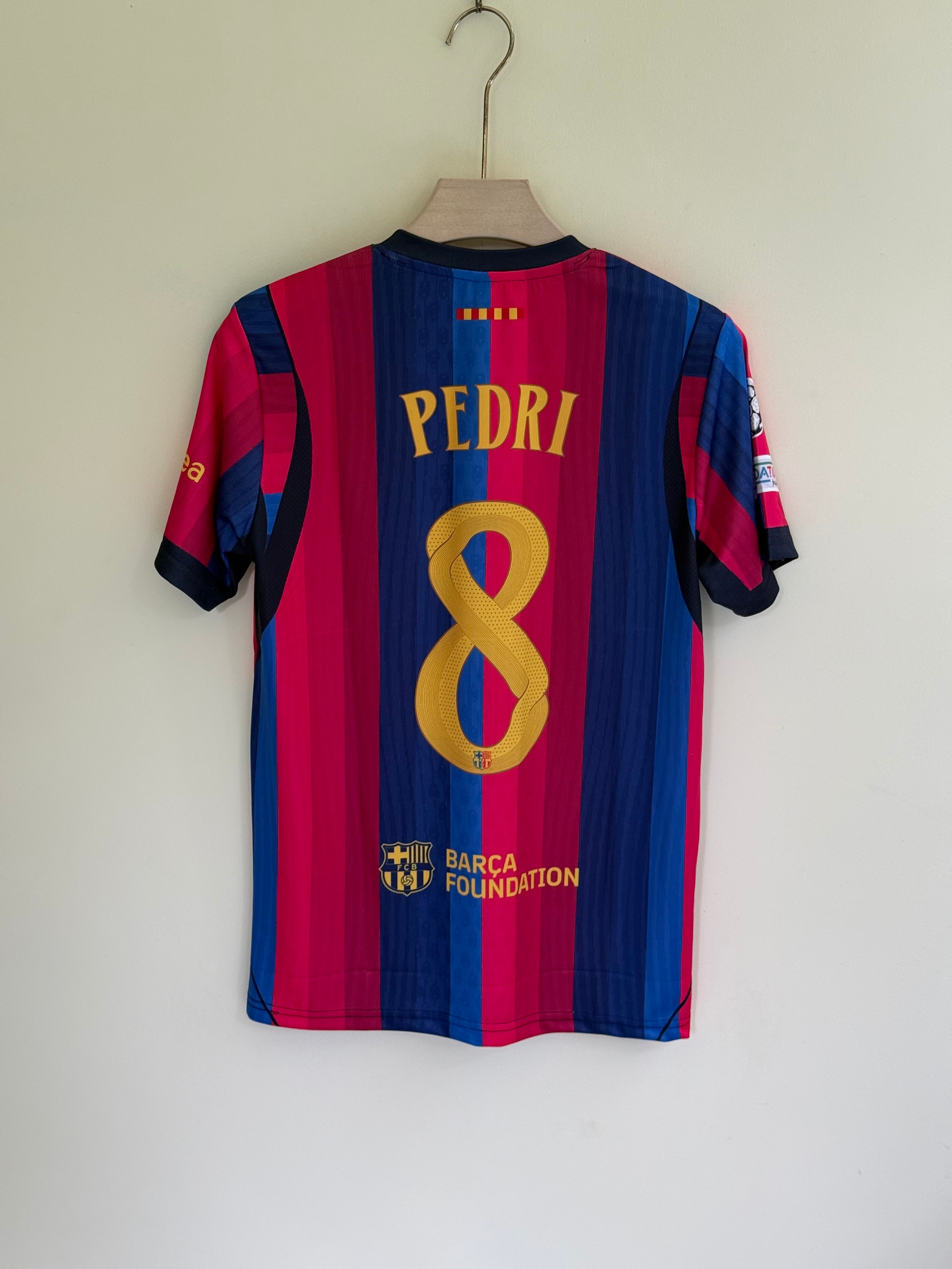 PEDRI BARCELONA HOME KIT 26/27 EMBROIDERY