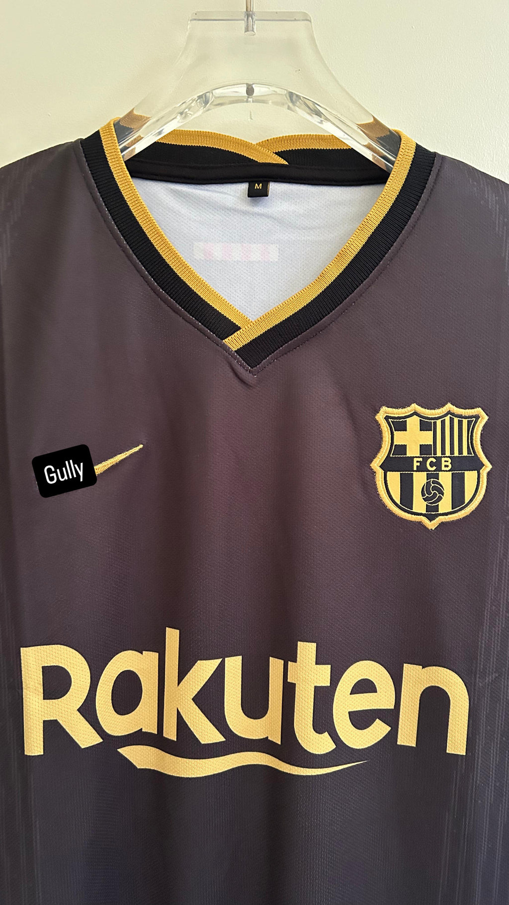 MESSI BARCELONA 2020/21 AWAY KIT EMBROIDERY