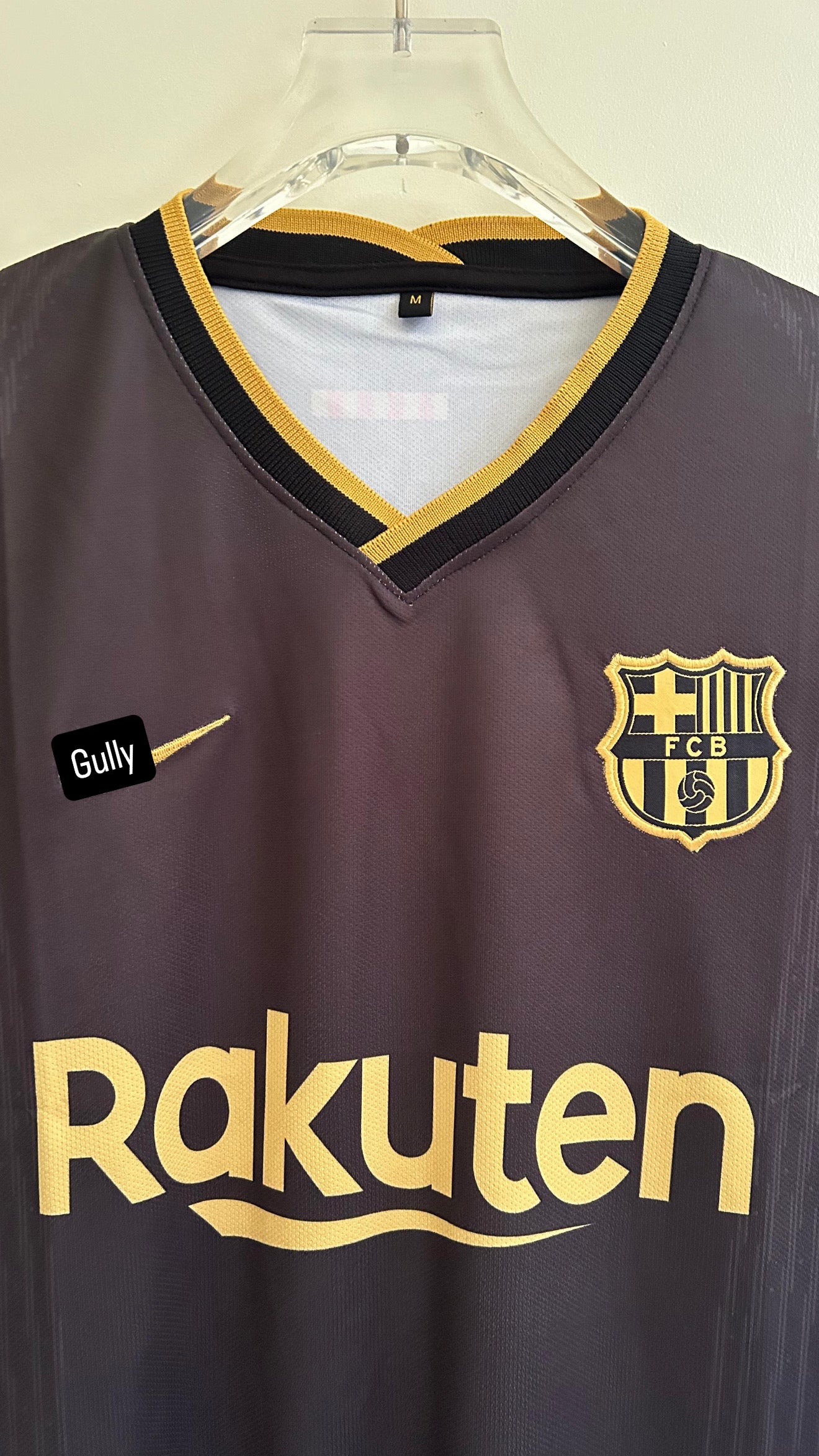 MESSI BARCELONA 2020/21 AWAY KIT EMBROIDERY