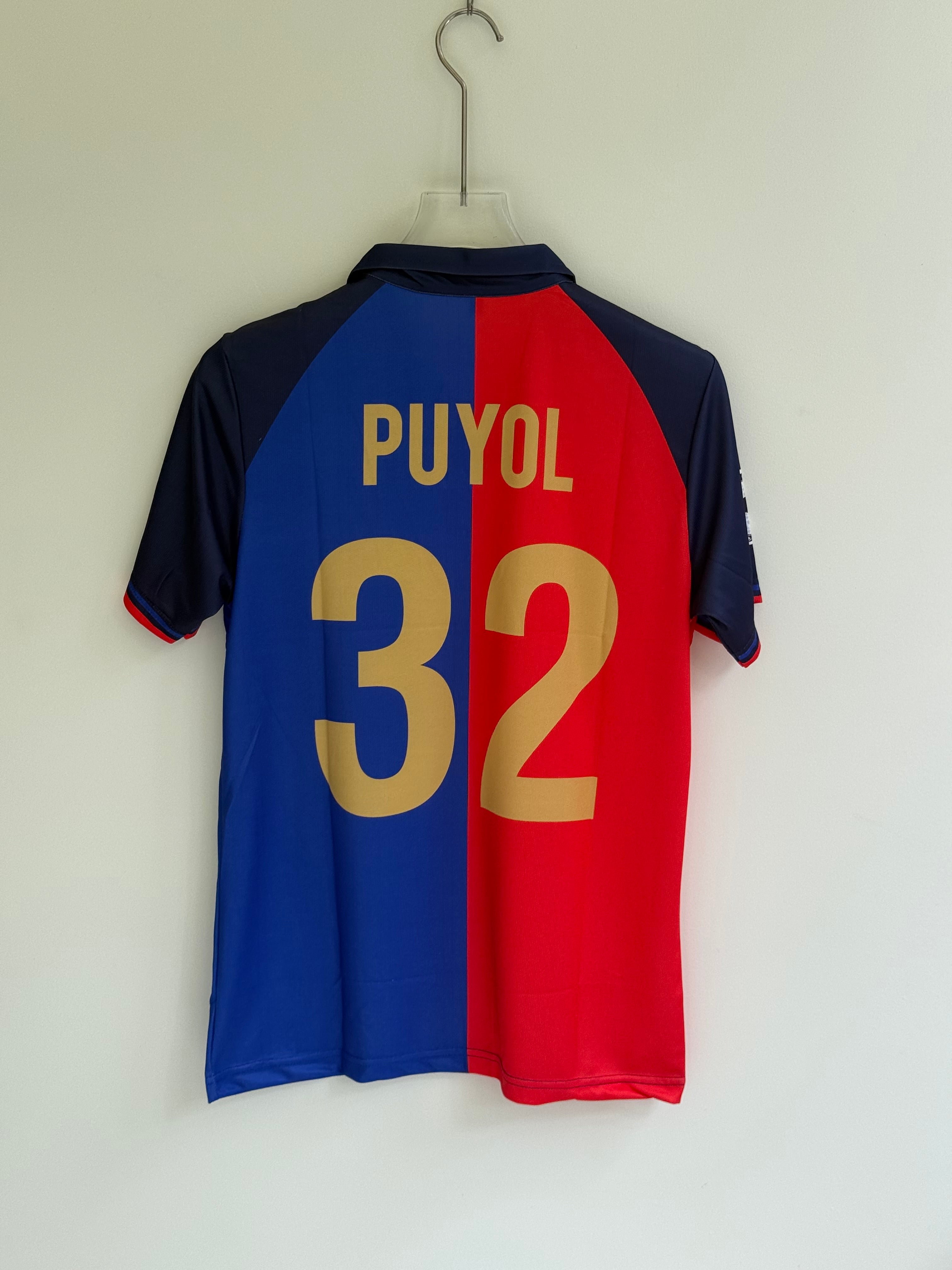 PUYOL BARCELONA HOME KIT 1999/2000. 100 th ANNIVERSARY KIT POLO EMBROIDERY