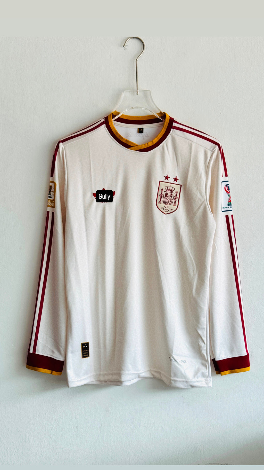 SPAIN 2026 WORLD CUP (2 STAR )AWAY FULL SLEEV EMBROIDERY