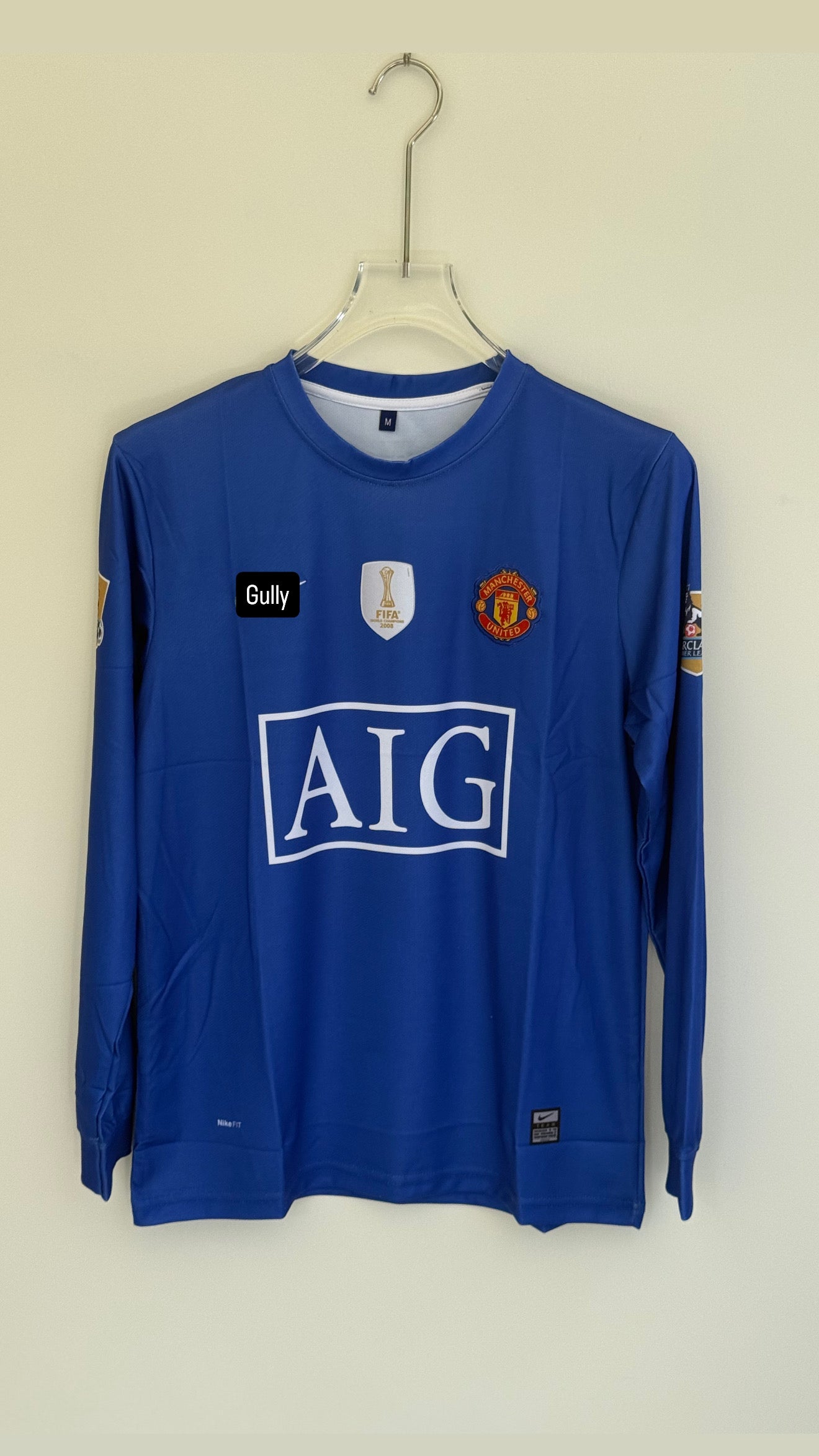 RONALDO UNITED 2008 3rd KIT FULL SLEEV EMBROIDERY