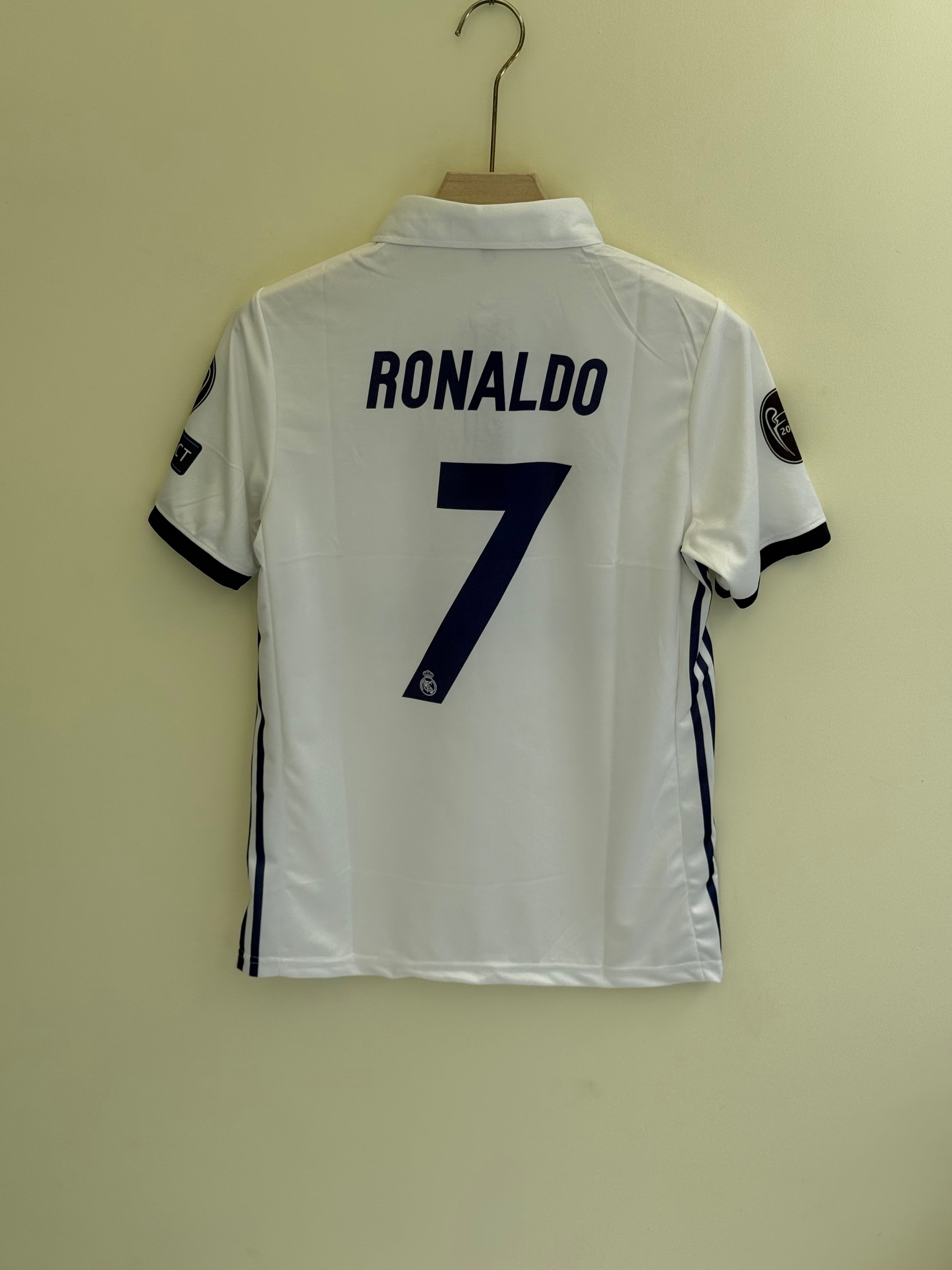 RONALDO REAL MADRID 2016 HOME KIT POLO EMBROIDERY