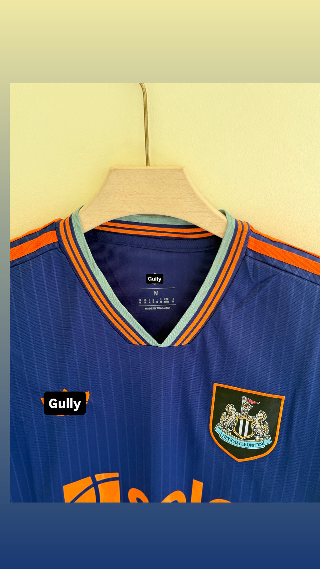 NEW CASTLE 25/26 AWAY KIT MASTER QUALITY EMBROIDERY