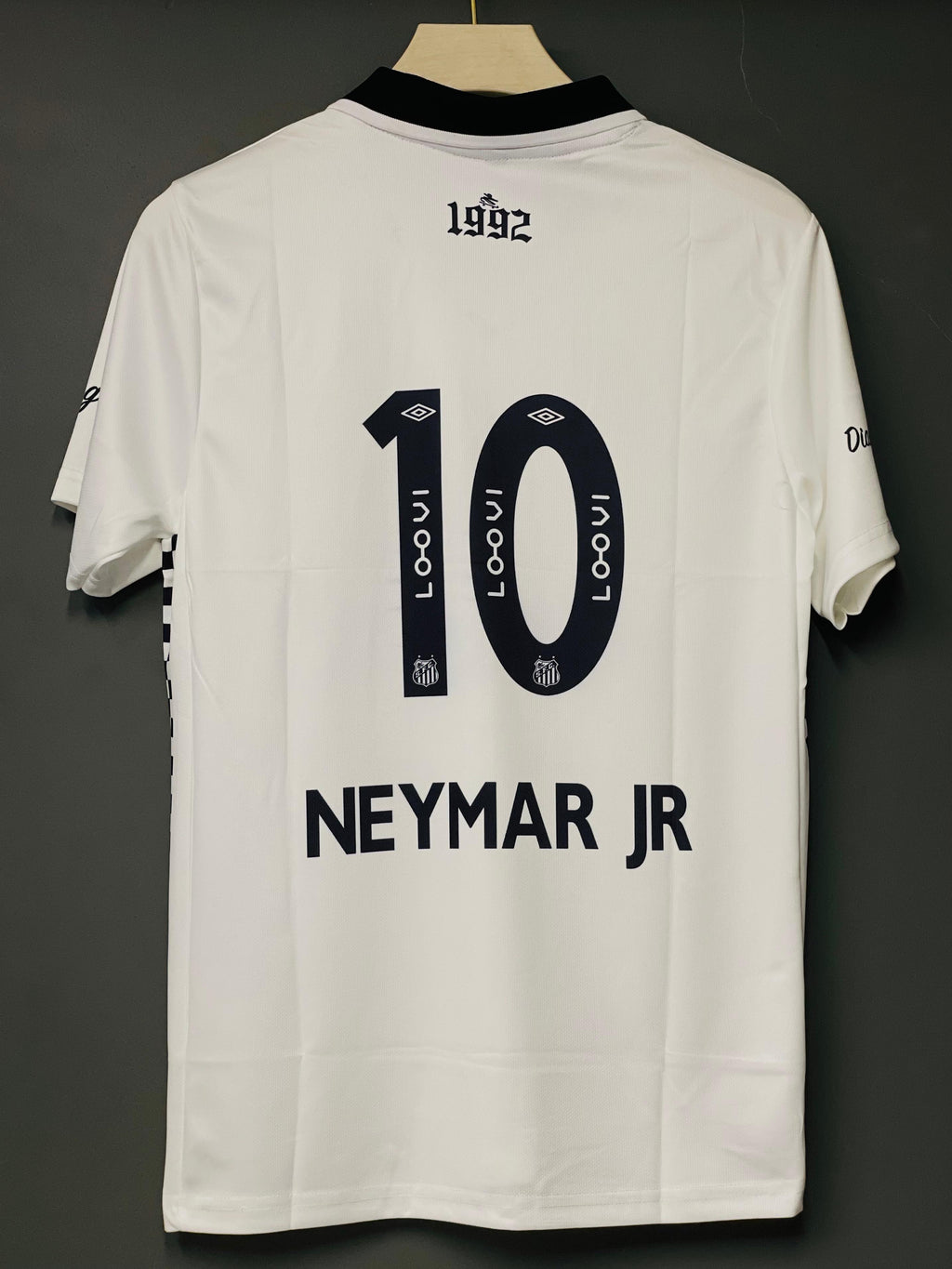 NEYMAR SANTOS WHITE CHARLIE EDITION POLO EMBROIDERY