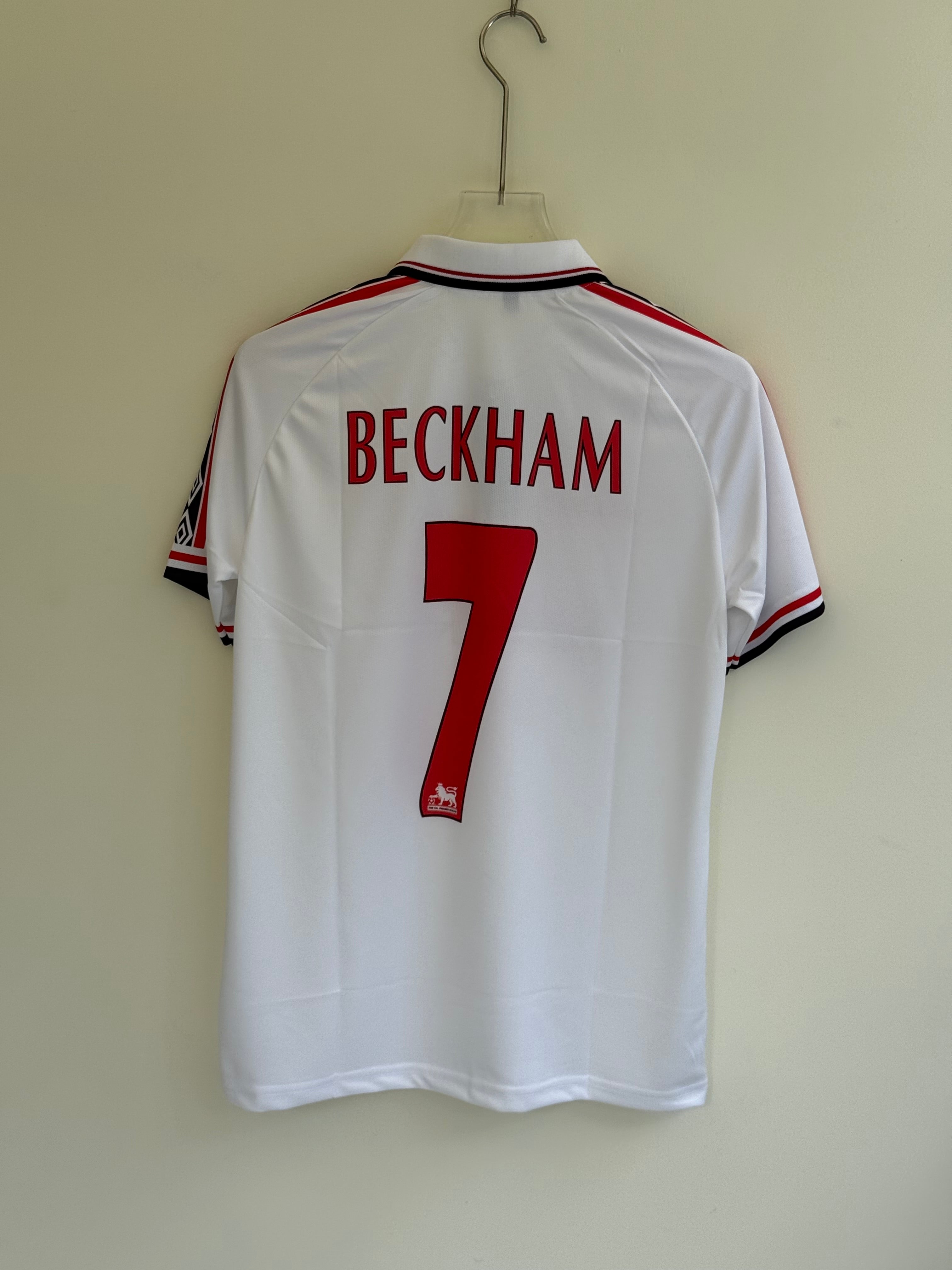 BECKHAM UNITED 1998/99 AWAY POLO EMBROIDERY
