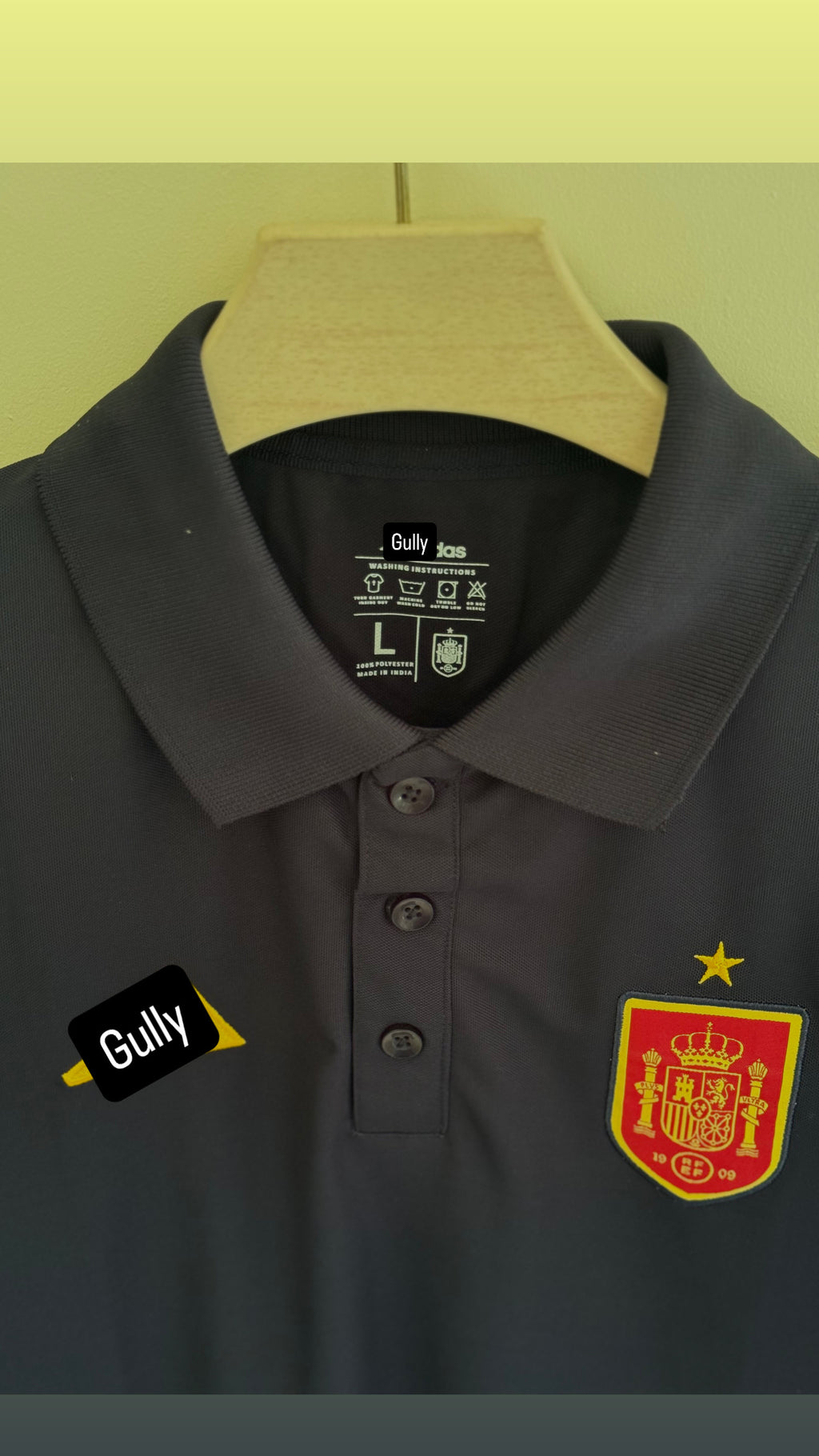 SPAIN POLO T SHIRT EMBROIDERY (NAVY BLUE )