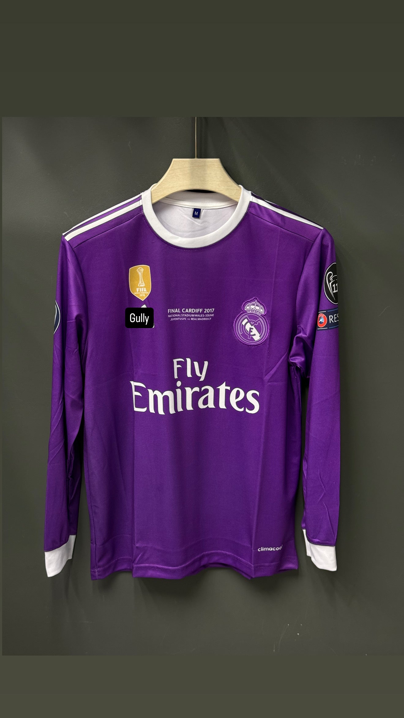RONALDO REAL MADRID PURPLE FULL  SLEEV EMBROIDERY