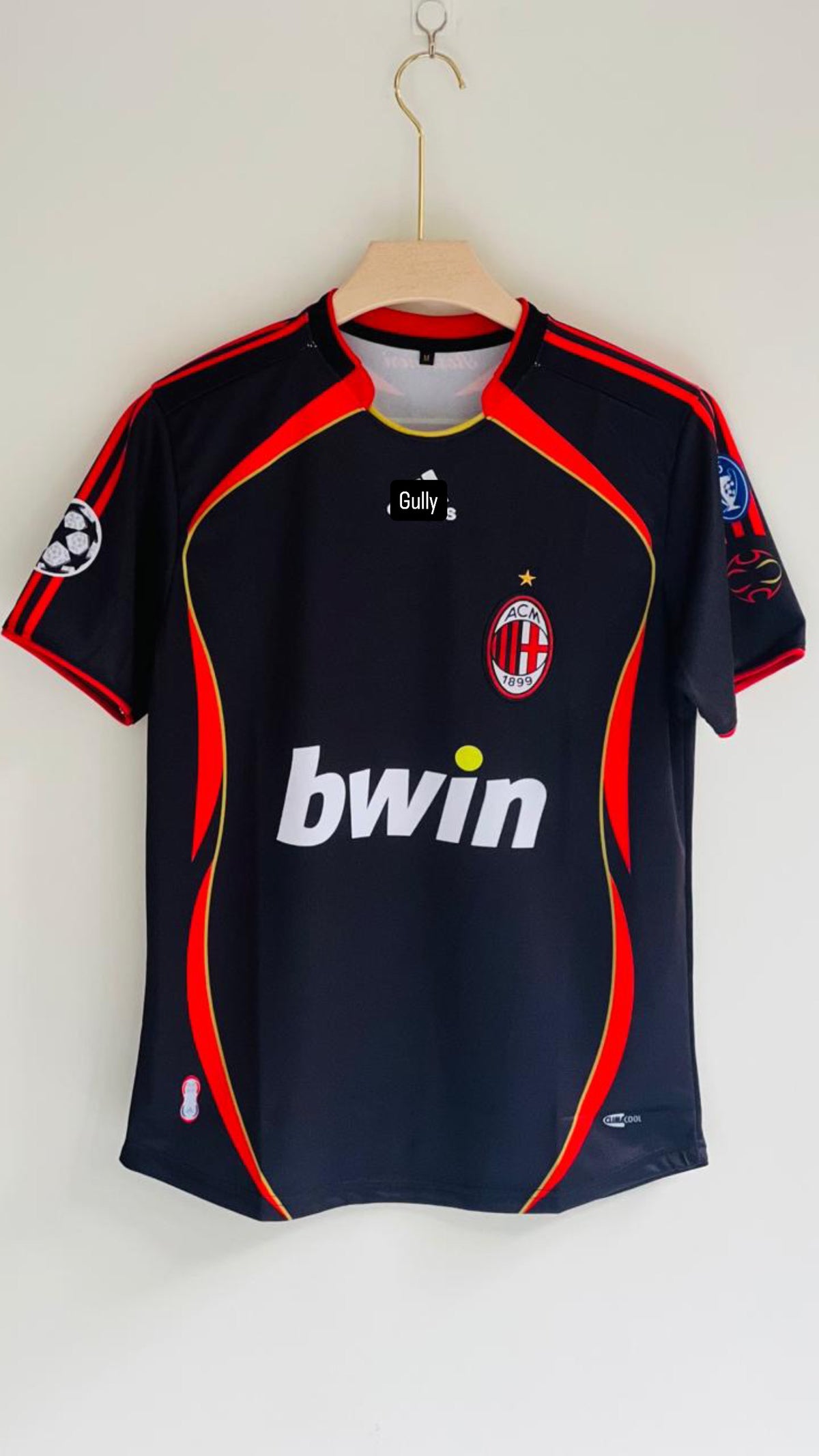 KAKA AC MILAN 2007/08 THIRD KIT EMBROIDERY - Small