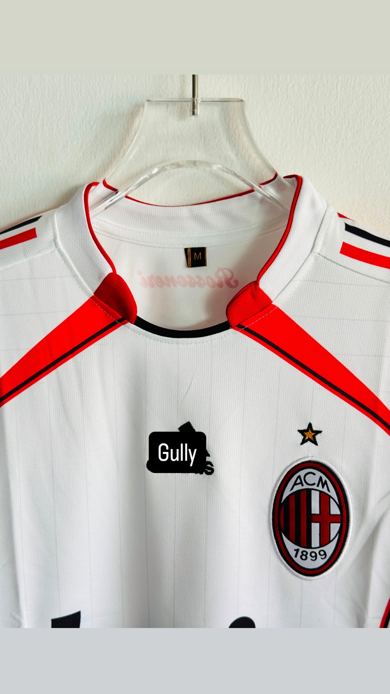 MALDINI AC MILAN 2006/07 AWAY FULL SLEEV EMBROIDERY