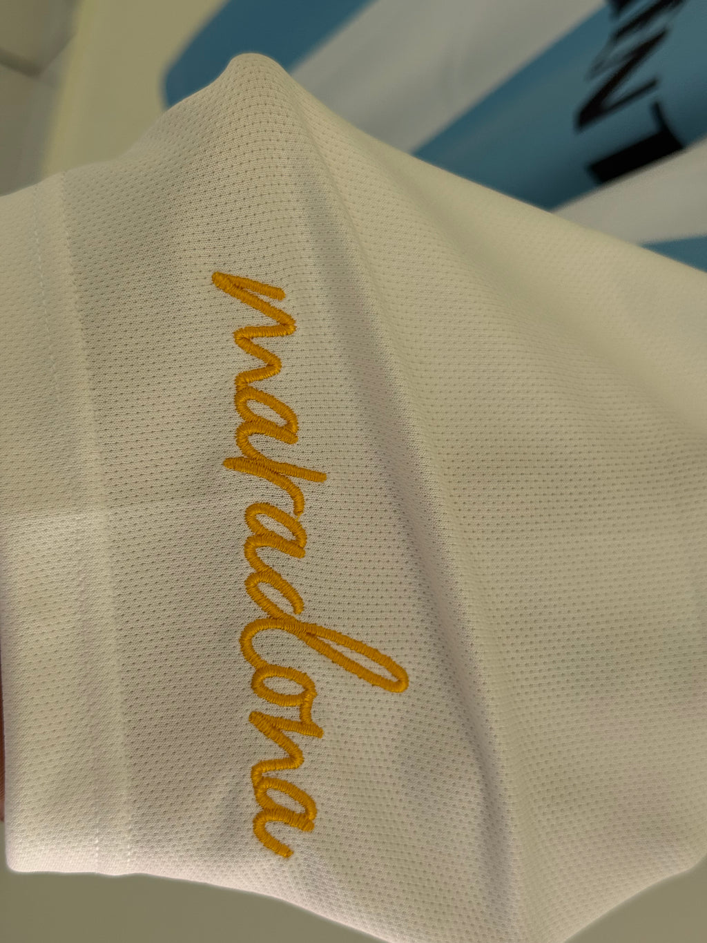 MESSI&MARADONA(both hands) ARG SPECIAL EDITION POLO FIVE SLEEV EMBROIDERY