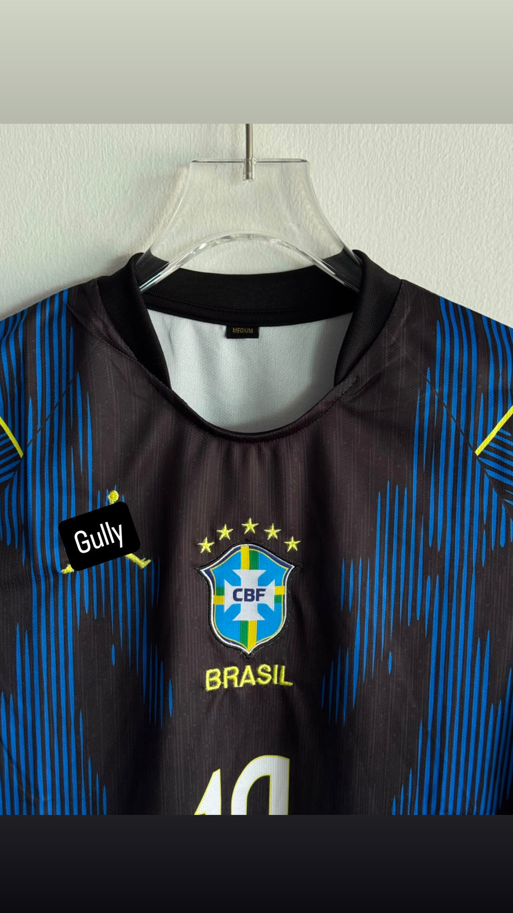 NEYMAR BRAZIL 2026 WORLD CUP AWAY KIT FULL SLEEV EMBROIDERY