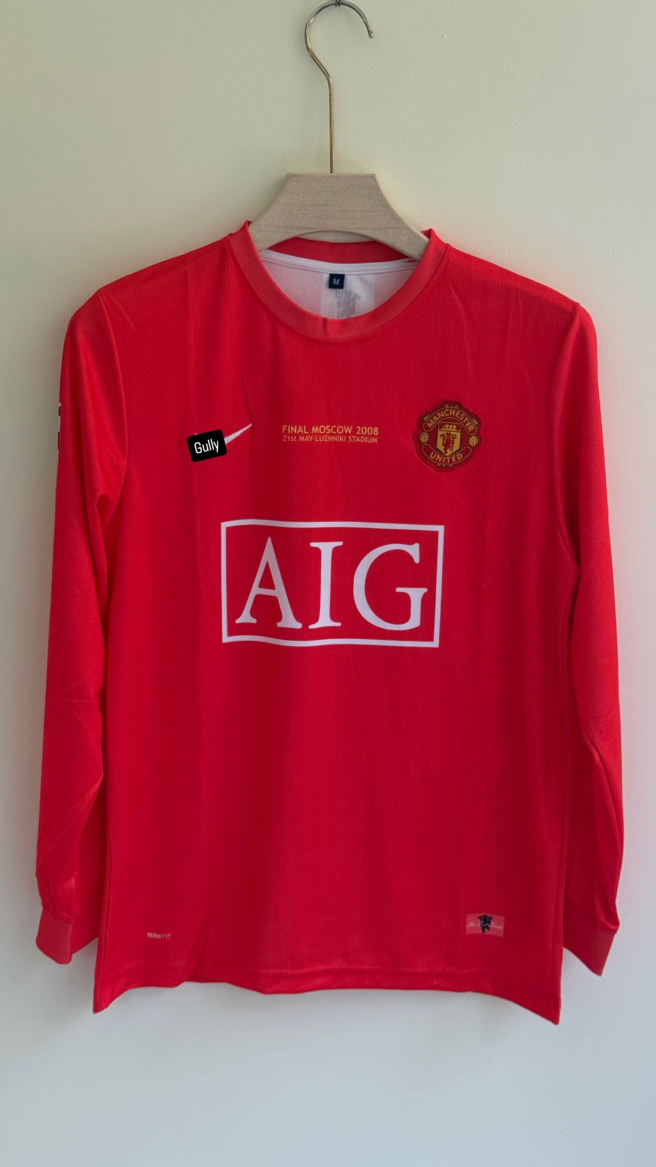 RONALDO UNITED 2008 HOME KIT FULL SLEEV EMBROIDERY