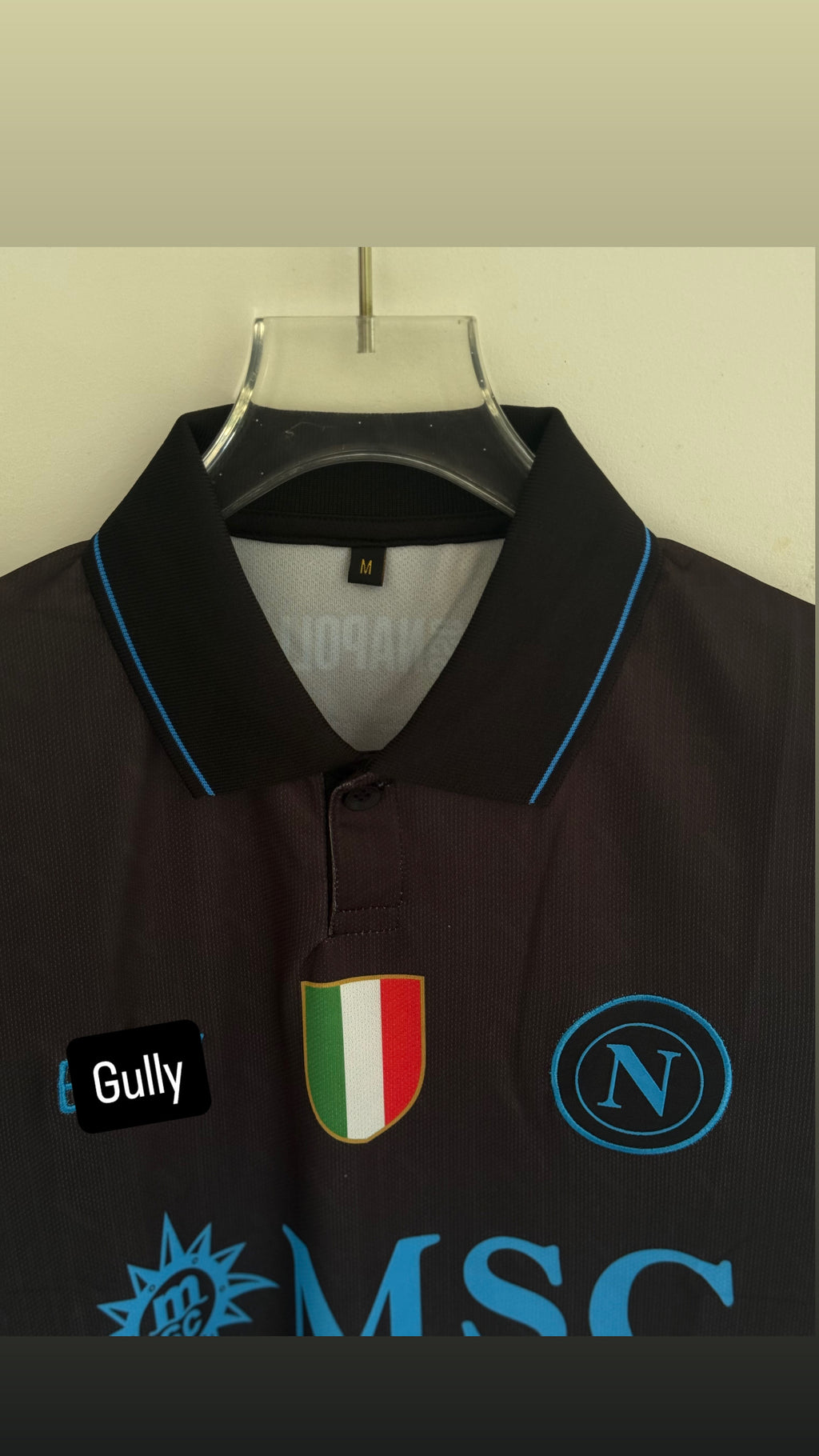 DE BRUYNE NAPOLI 25/26 THIRD KIT POLO EMBROIDERY