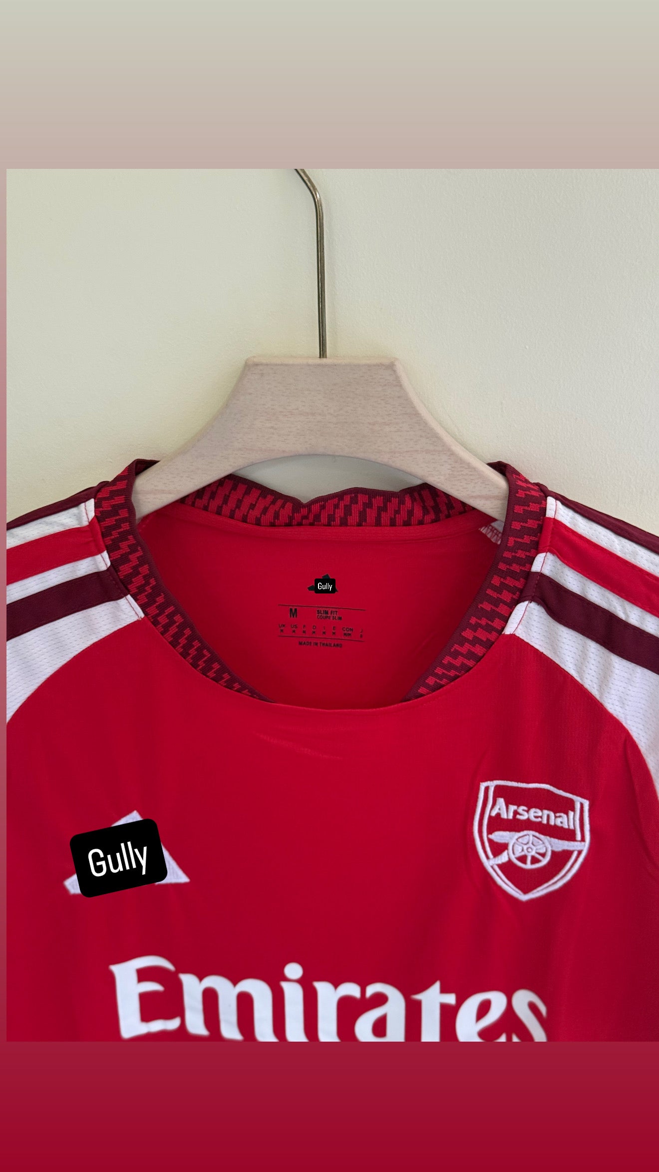 ARSENAL  HOME KIT 26/27  MASTER QUALITY EMBROIDERY