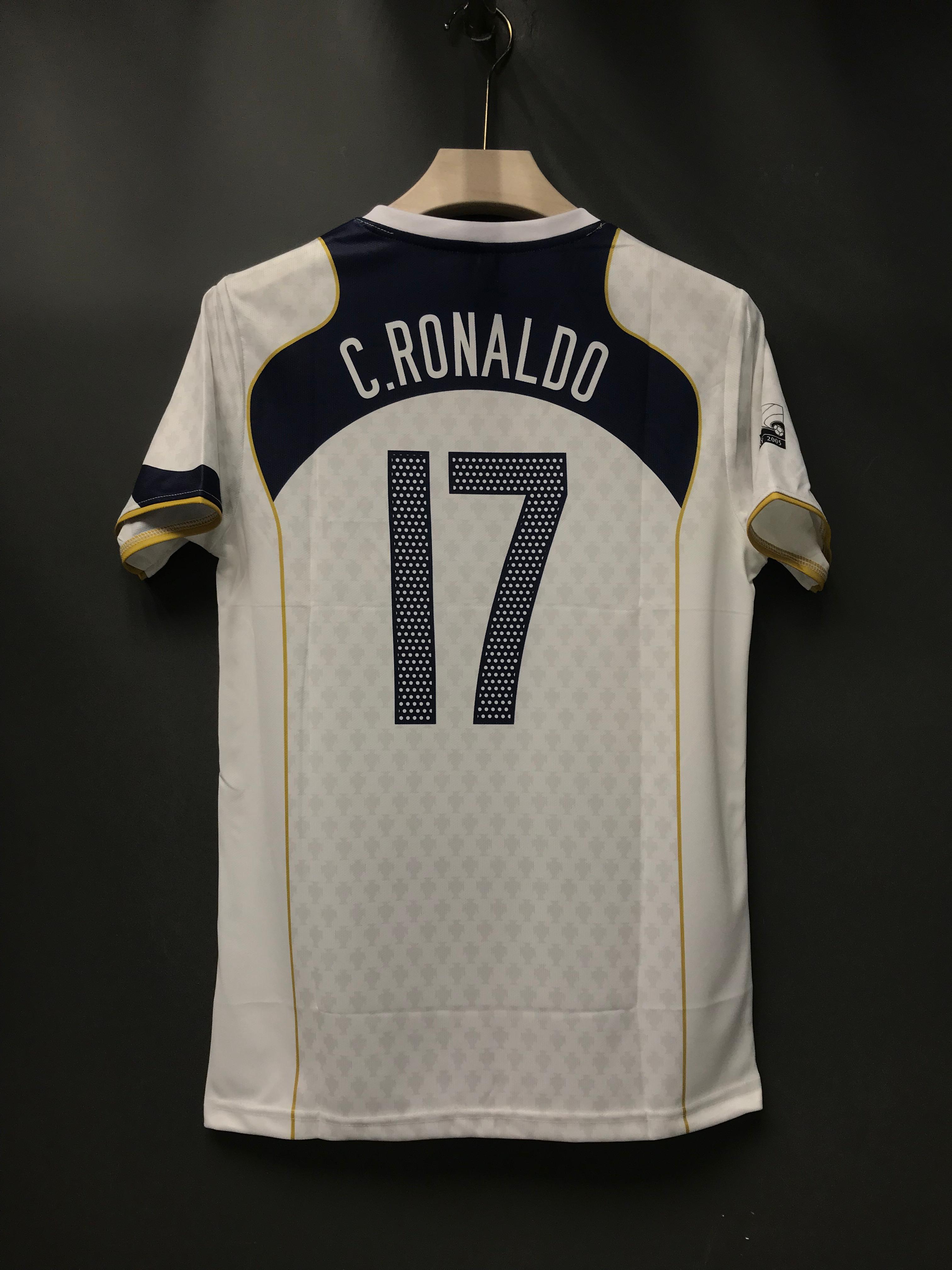 RONALDO PORTUGAL 2004 AWAY KIT EMBROIDERY