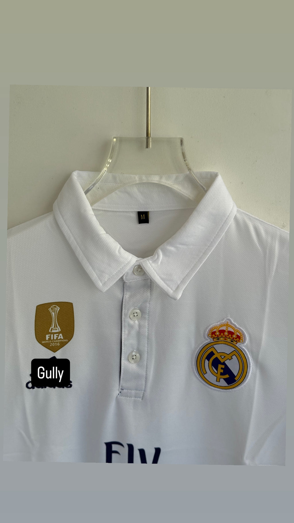 BALE REAL MADRID 2016 HOME KIT POLO EMBROIDERY