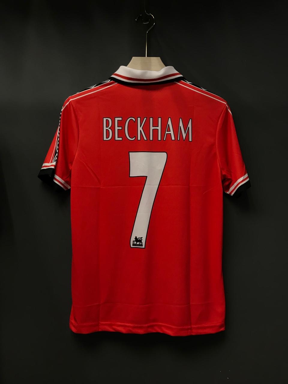 BECKHAM UNITED 98/99 HOME POLO ZIP EMBROIDERY
