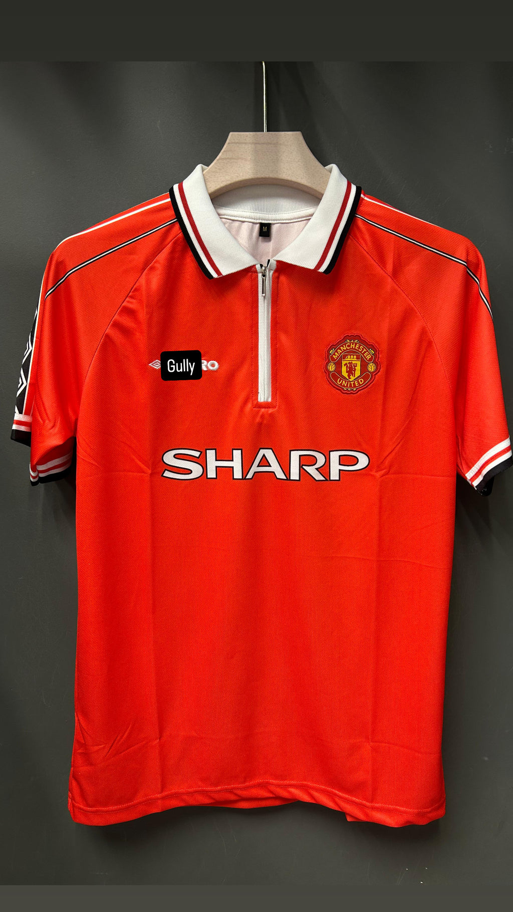 BECKHAM UNITED HOME KIT 1998 POLO EMBROIDERY