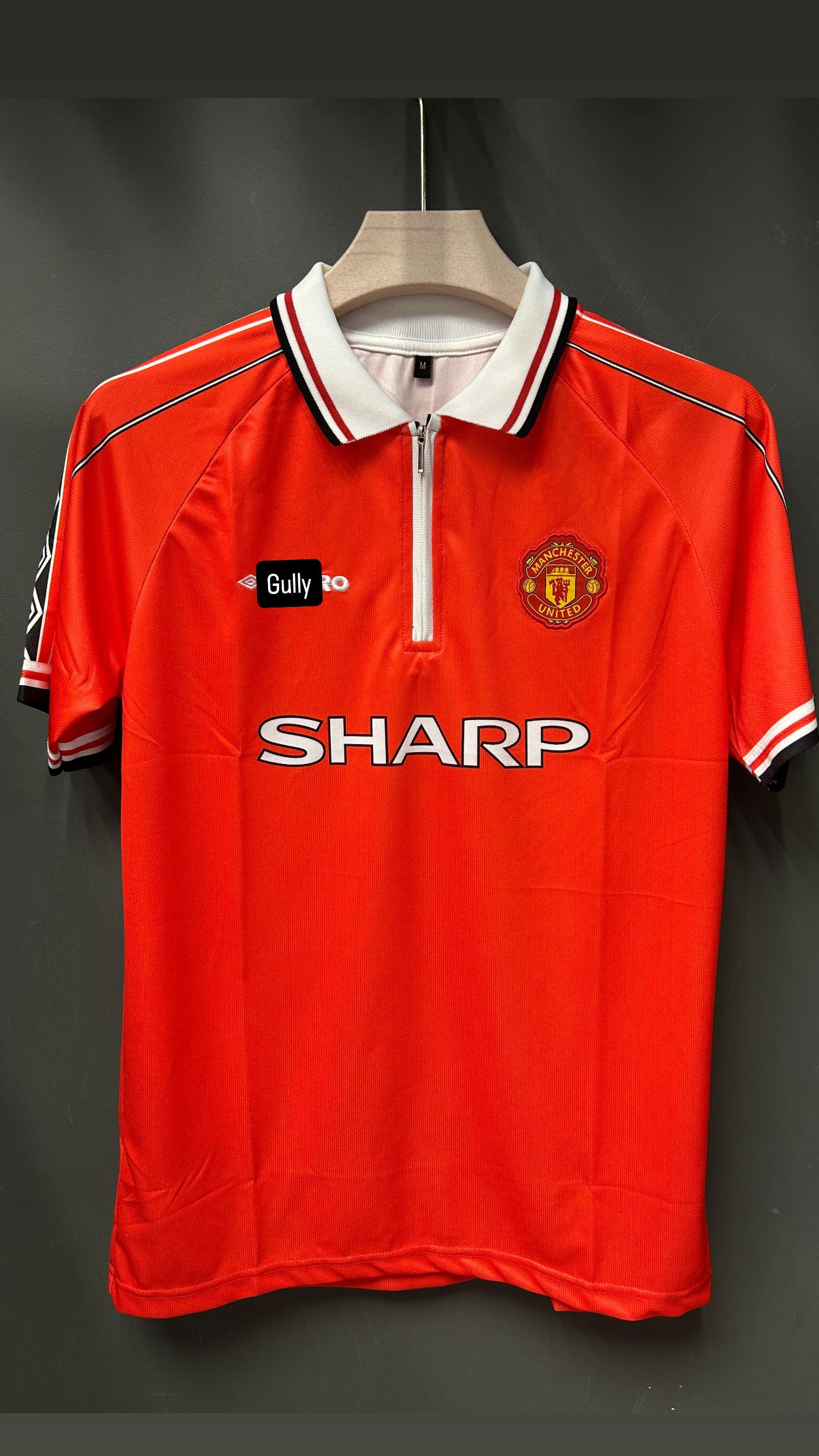 BECKHAM UNITED HOME KIT 1998 POLO EMBROIDERY