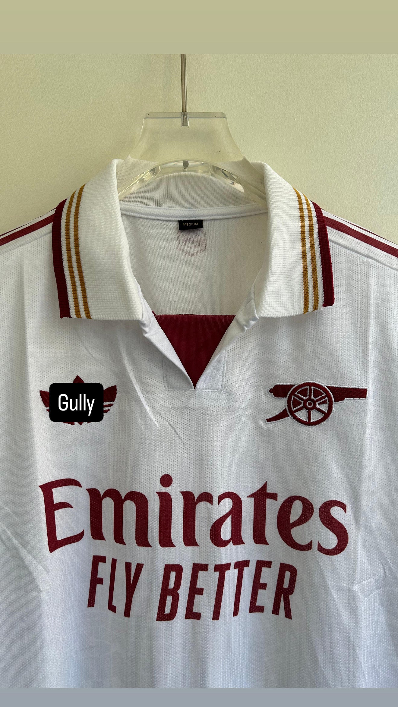 ARSENAL AWAY KIT 25/26 POLO FULL SLEEV EMBROIDERY