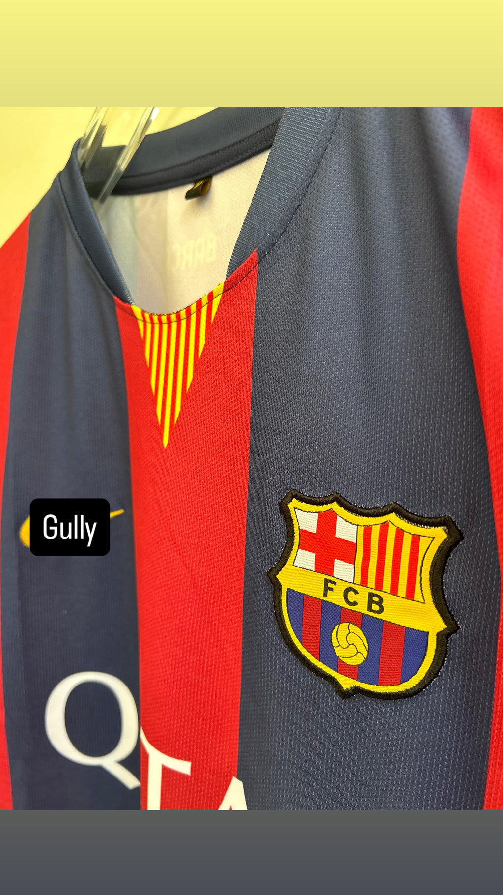 NEYMAR BARCELONA 2014/15 HOME KIT EMBROIDERY